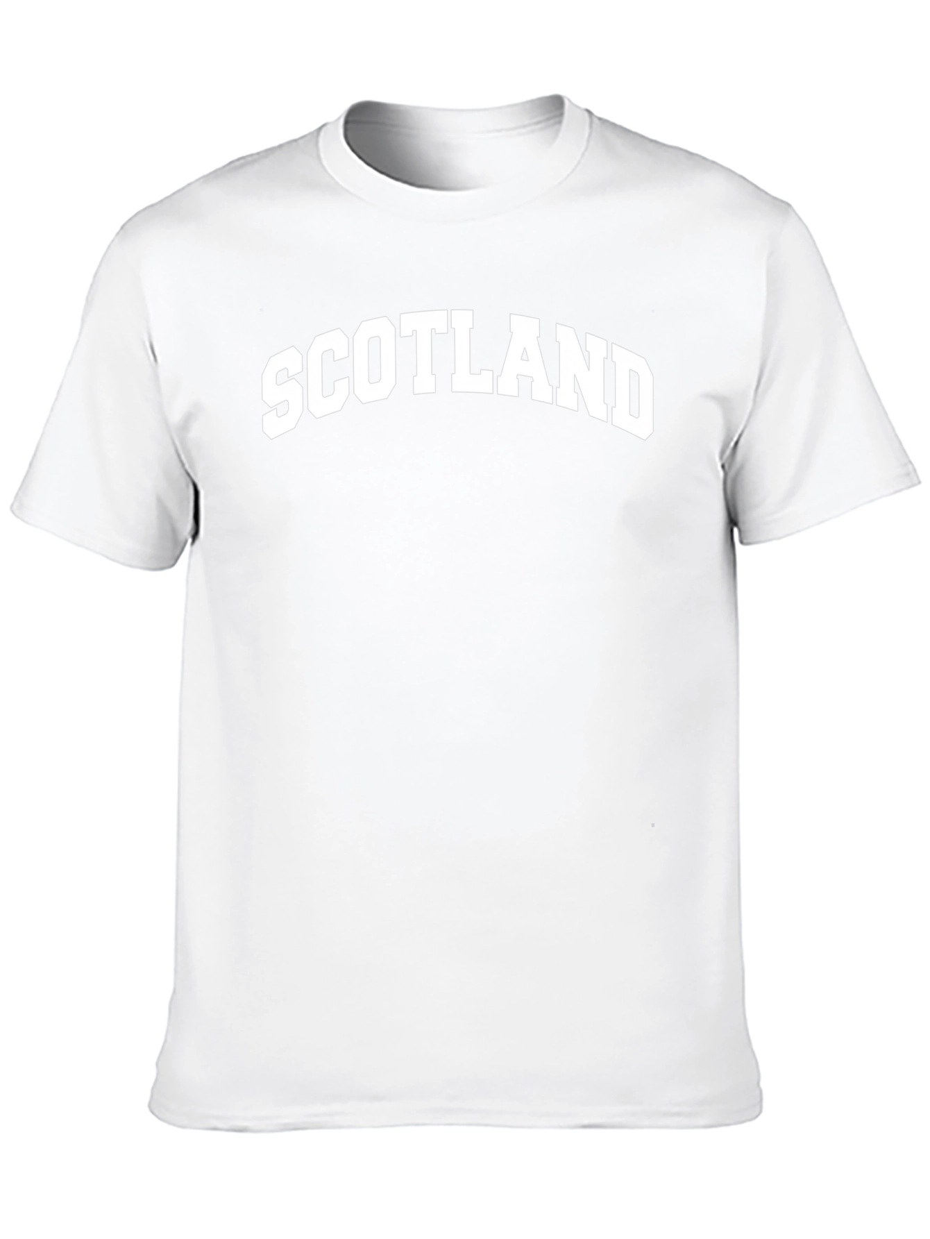 Scotland Graphic Print Mens Black T-Shirt