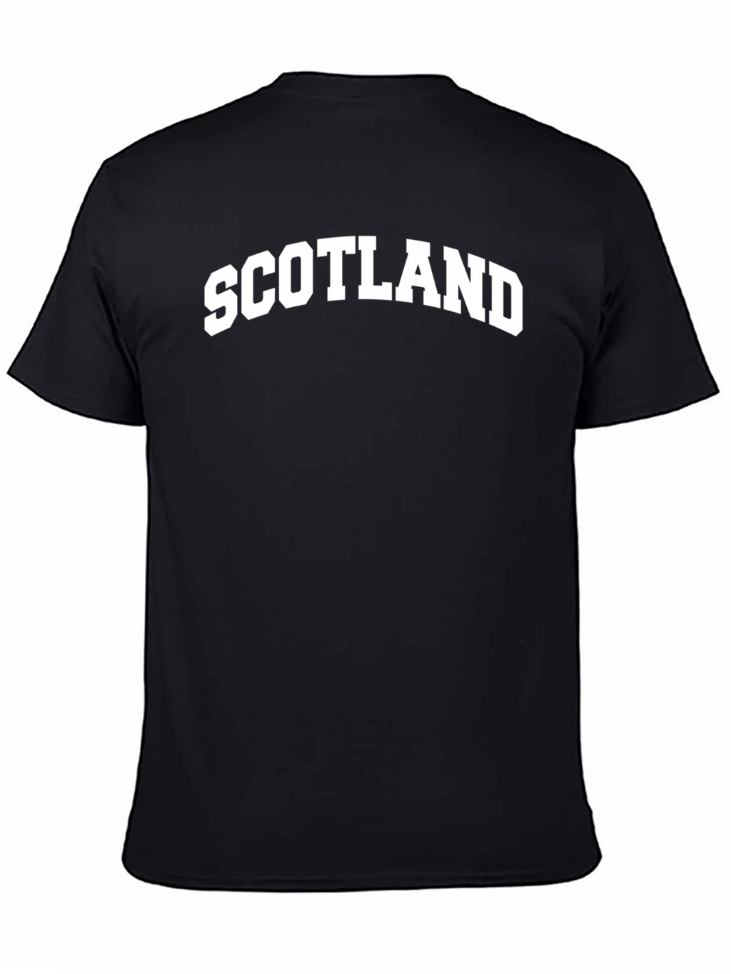 Scotland Graphic Print Mens Black T-Shirt