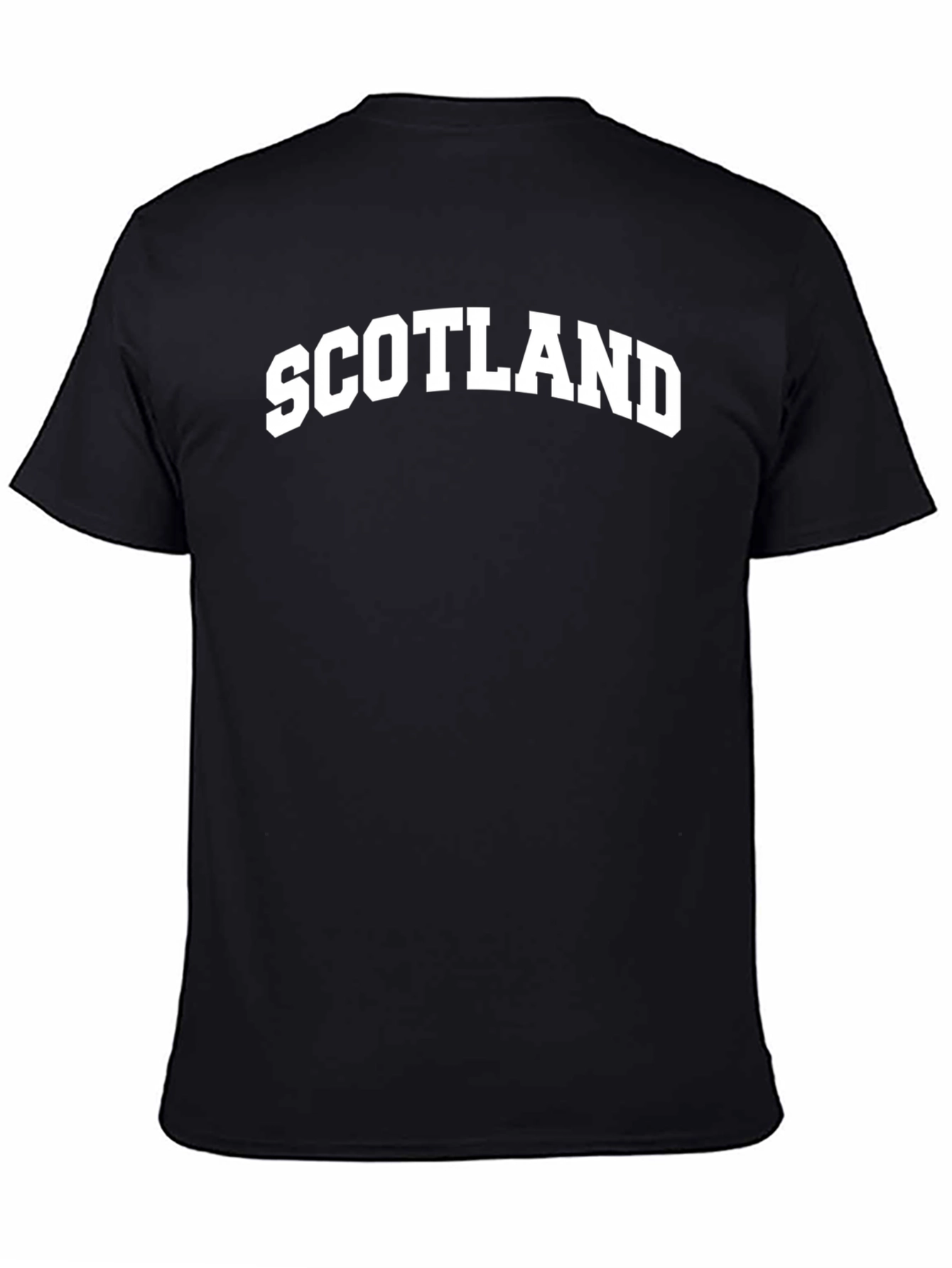 Scotland Graphic Print Mens Black T-Shirt