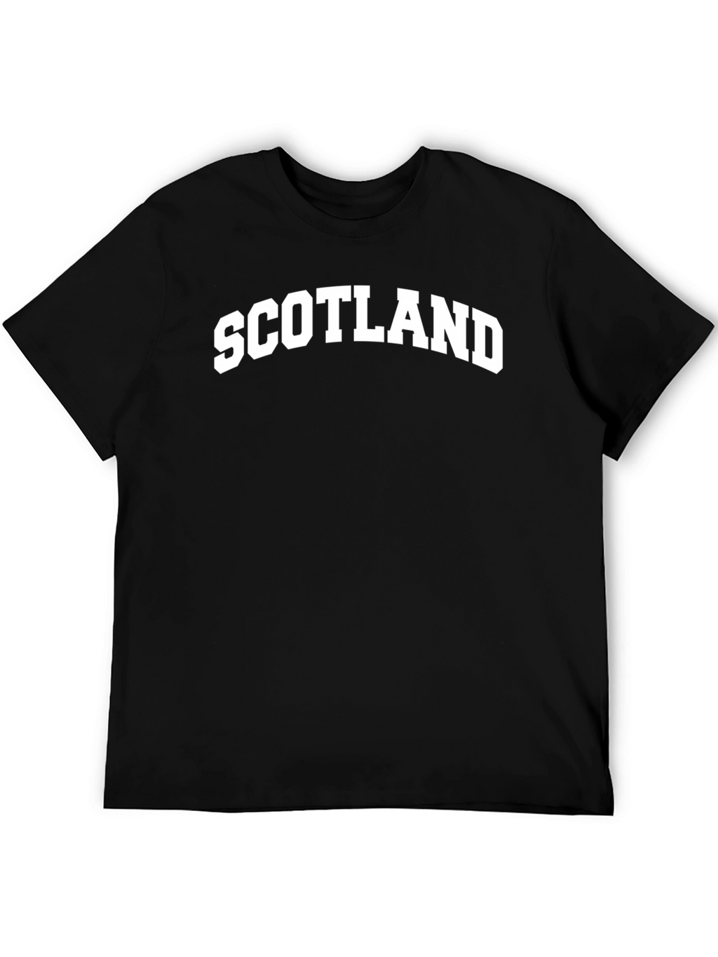 Scotland Graphic Print Mens Black T-Shirt