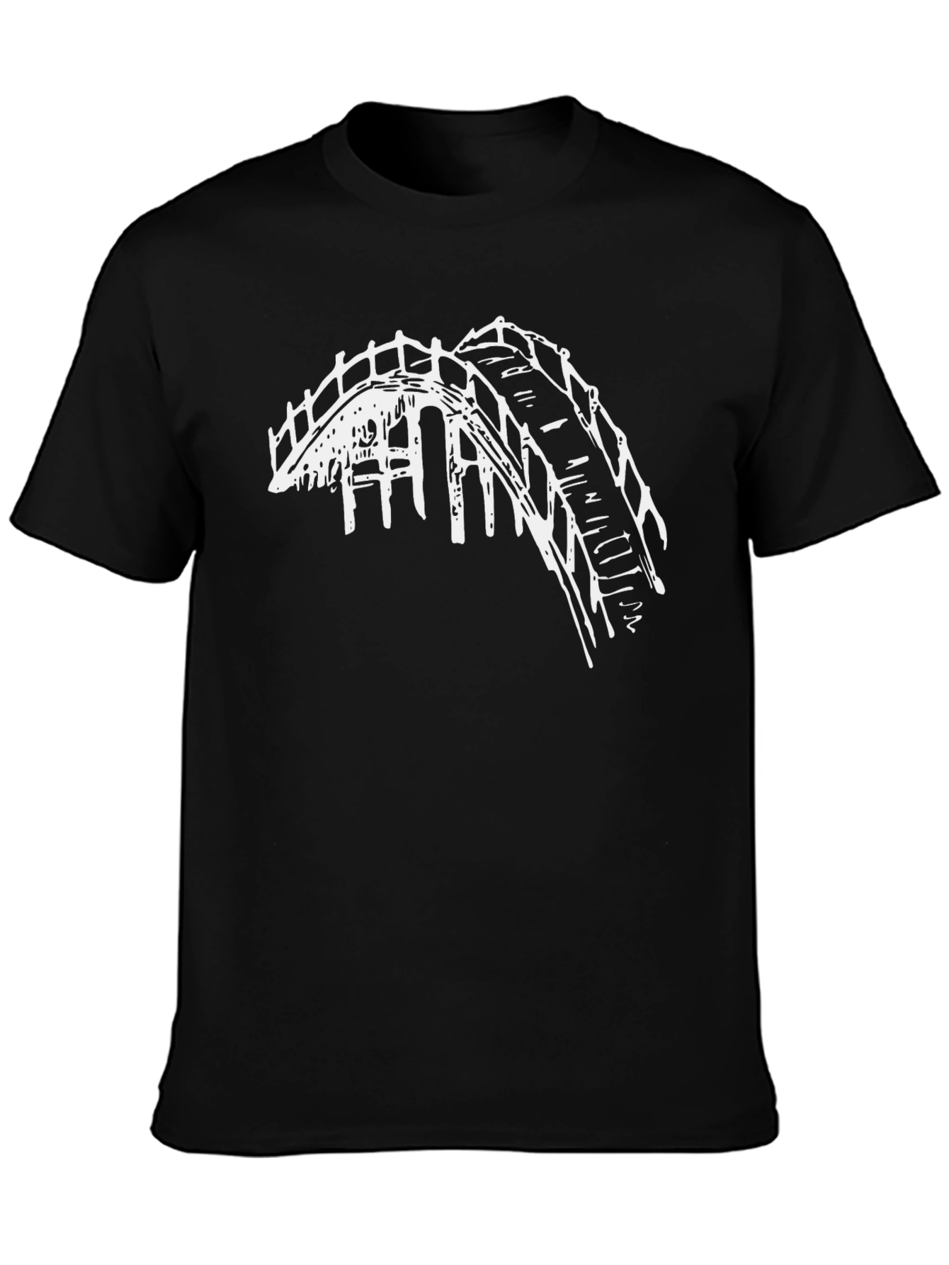 Architectural Bridge Graphic Tee - Black