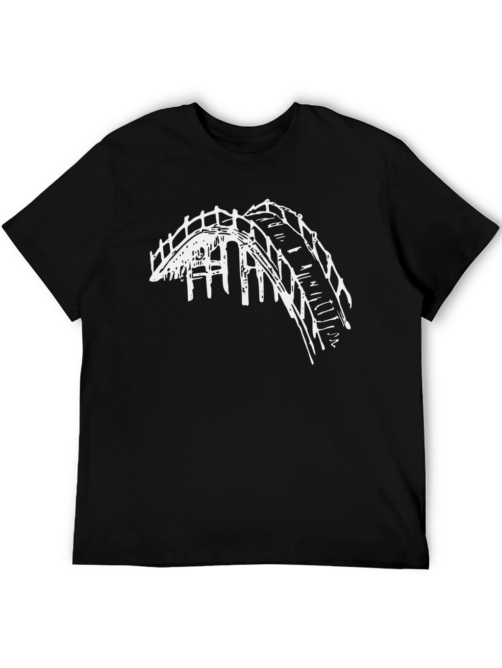 Architectural Bridge Graphic Tee - Black