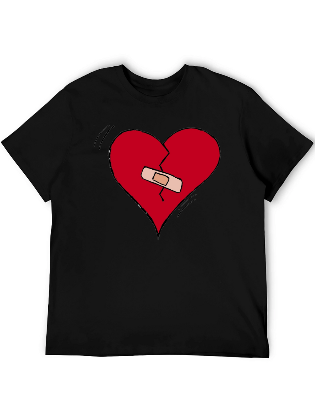 Broken Heart Healed Tee - Expressive Graphic T-Shirt