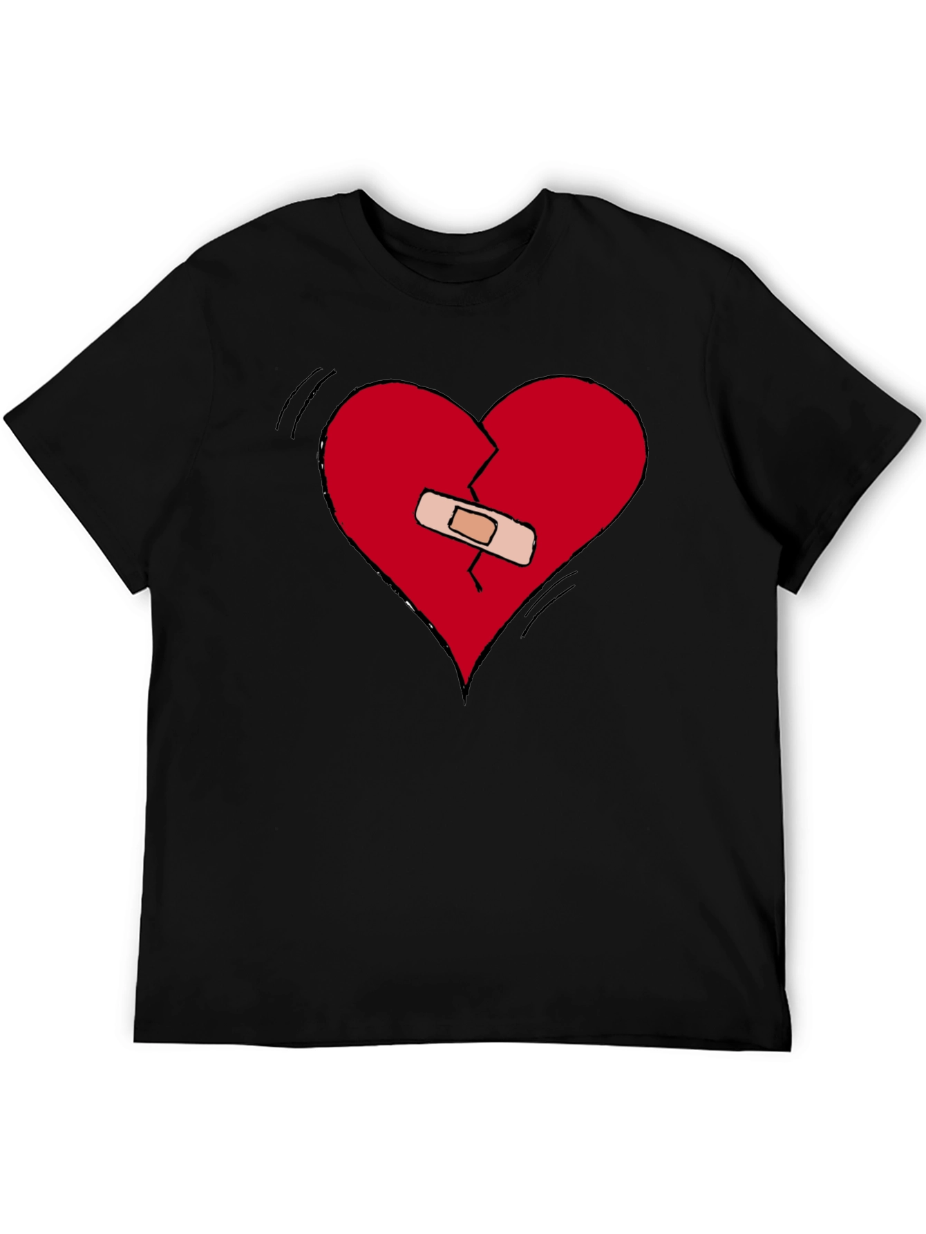 Broken Heart Healed Tee - Expressive Graphic T-Shirt