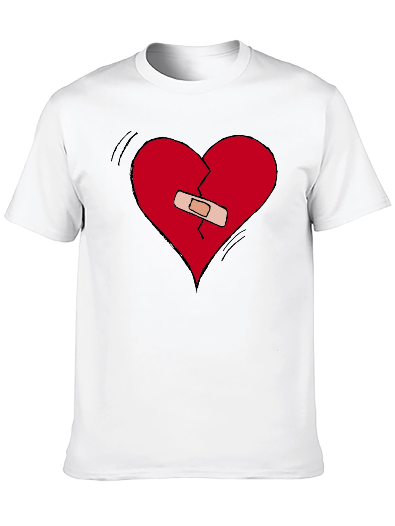 Broken Heart Healed Tee - Expressive Graphic T-Shirt