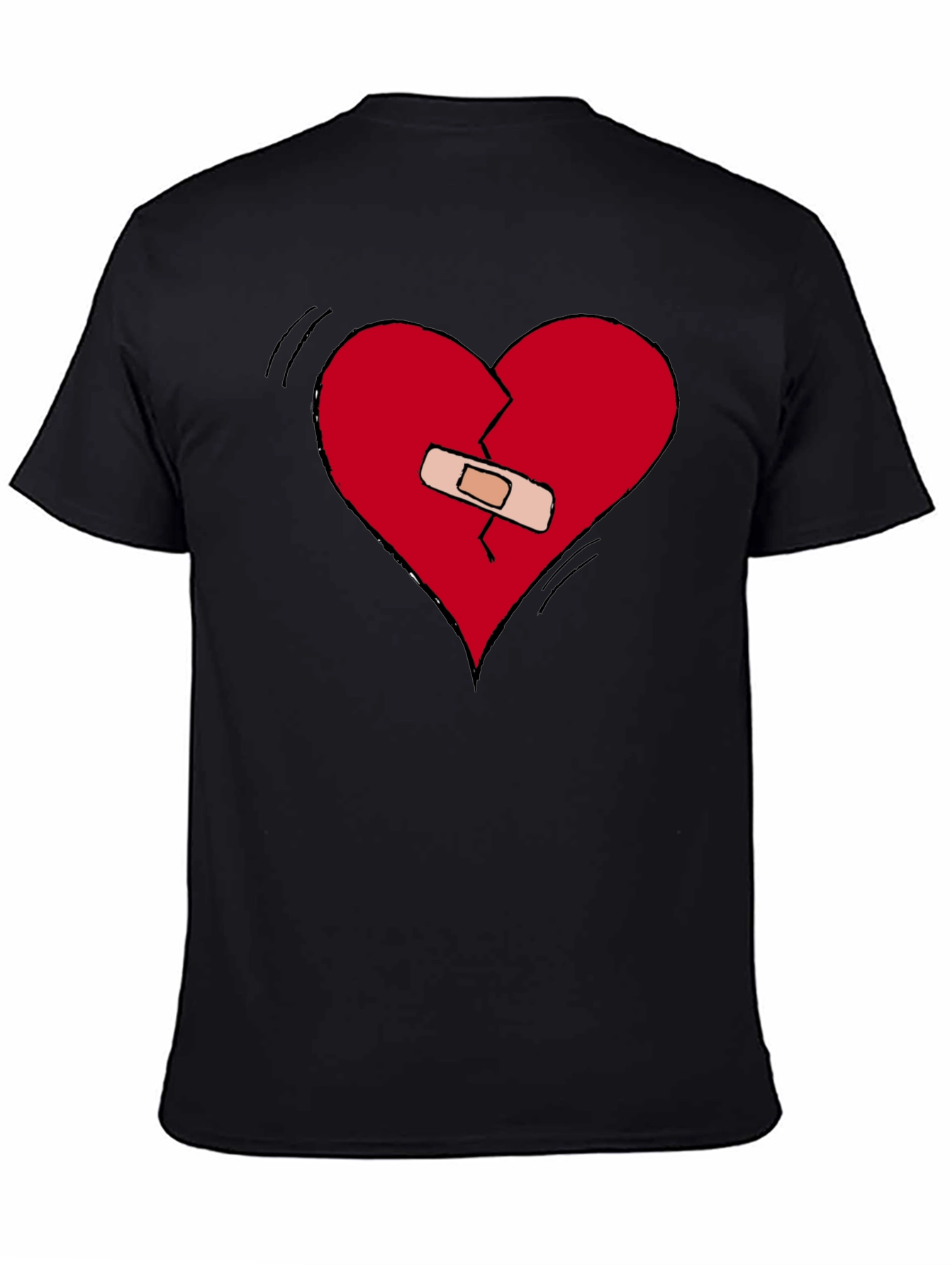 Broken Heart Healed Tee - Expressive Graphic T-Shirt
