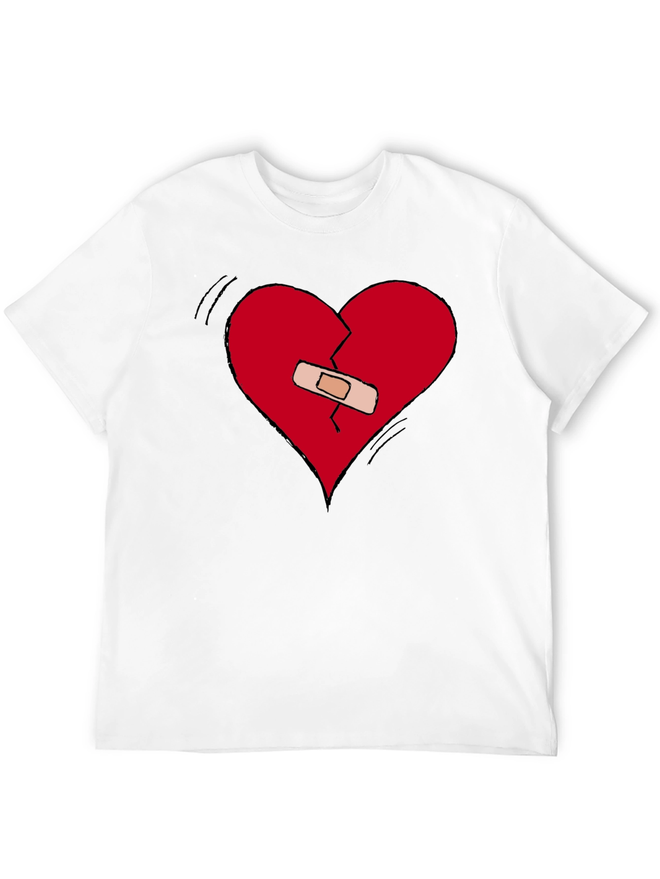 Broken Heart Healed Tee - Expressive Graphic T-Shirt