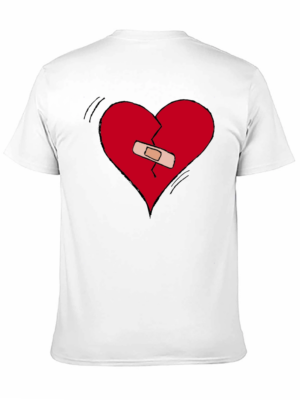 Broken Heart Healed Tee - Expressive Graphic T-Shirt