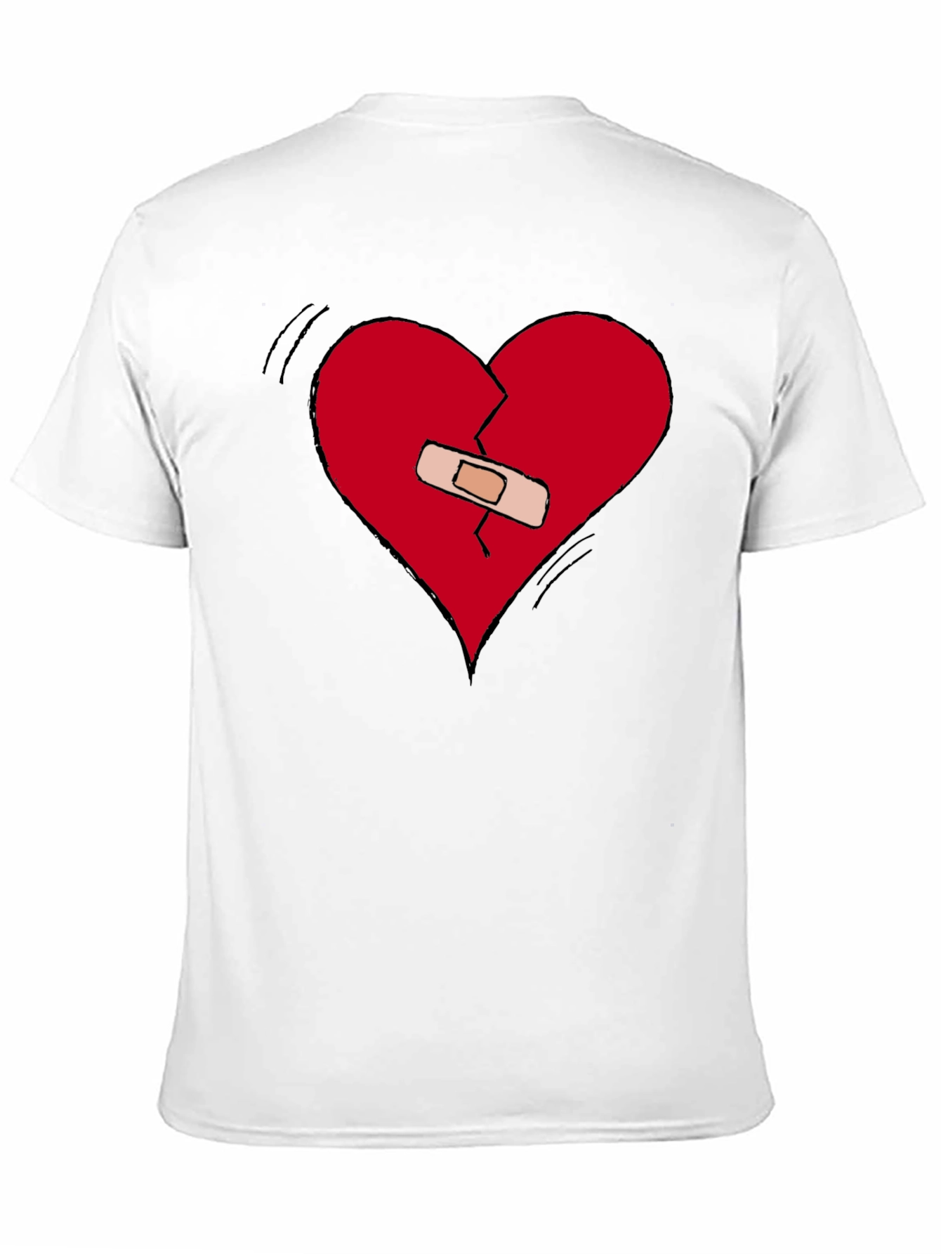 Broken Heart Healed Tee - Expressive Graphic T-Shirt