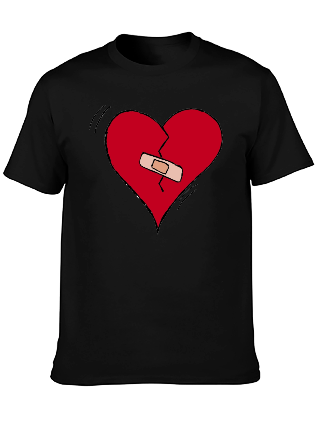 Broken Heart Healed Tee - Expressive Graphic T-Shirt