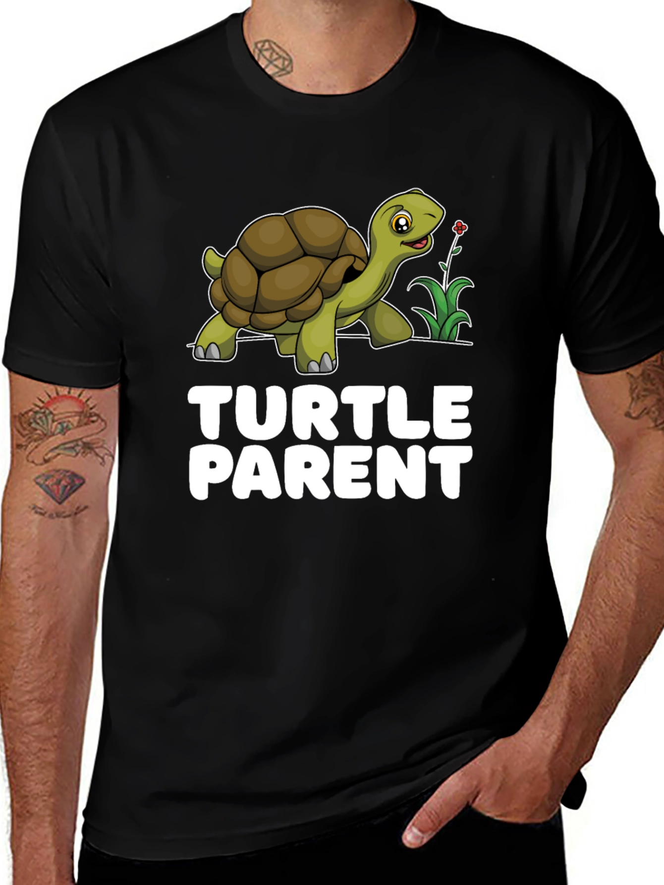 Turtle Parent Graphic T-Shirt