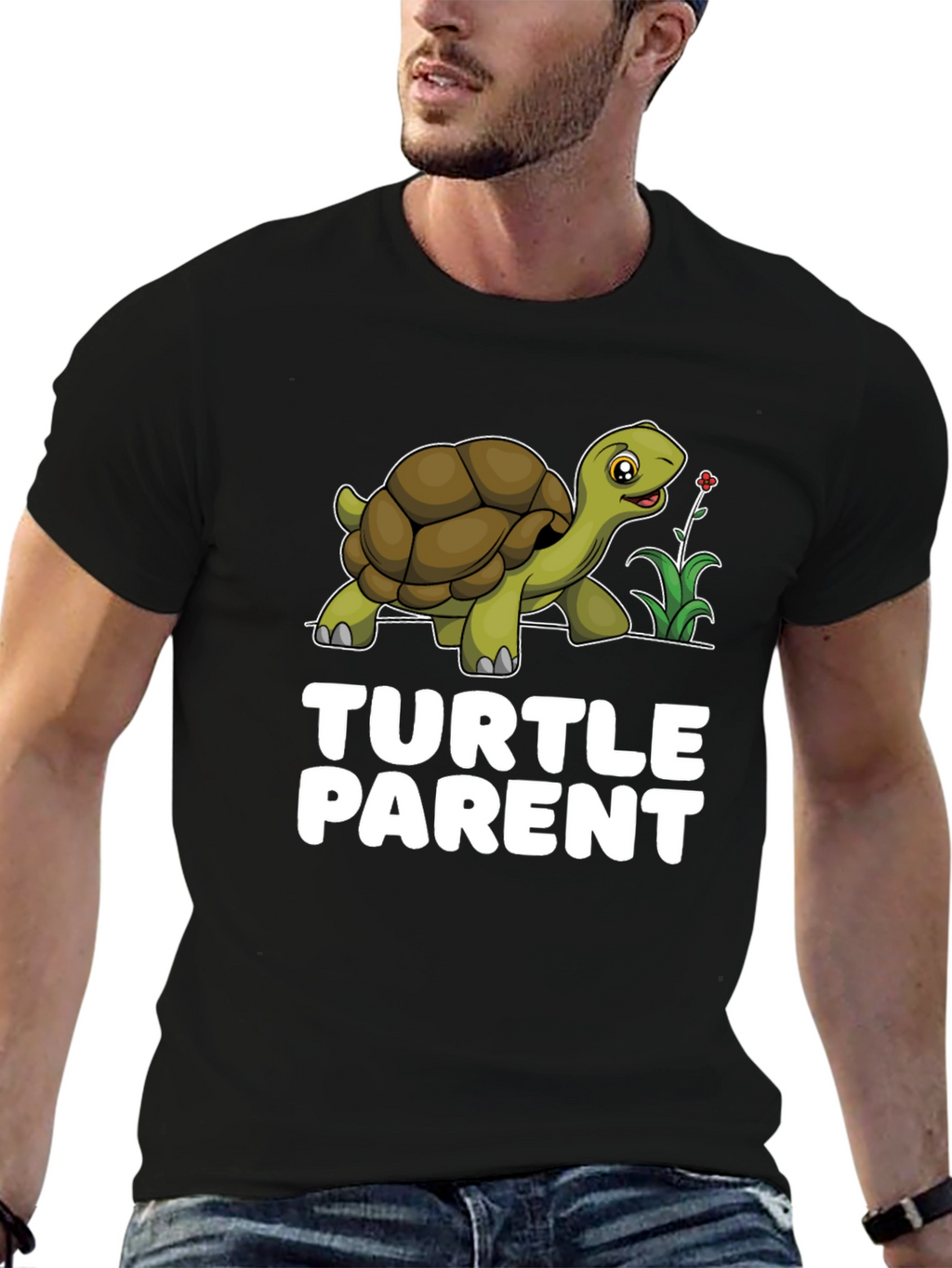 Turtle Parent Graphic T-Shirt