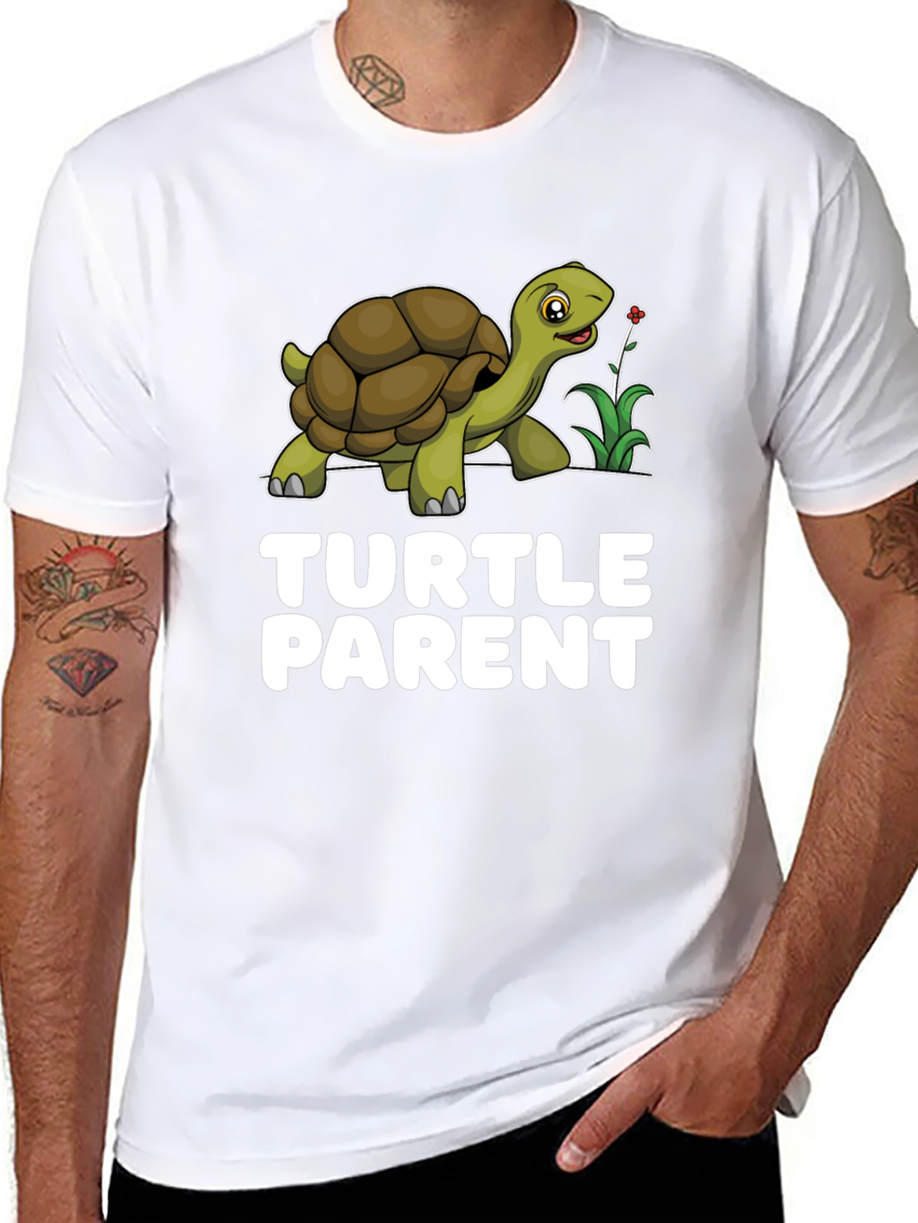 Turtle Parent Graphic T-Shirt