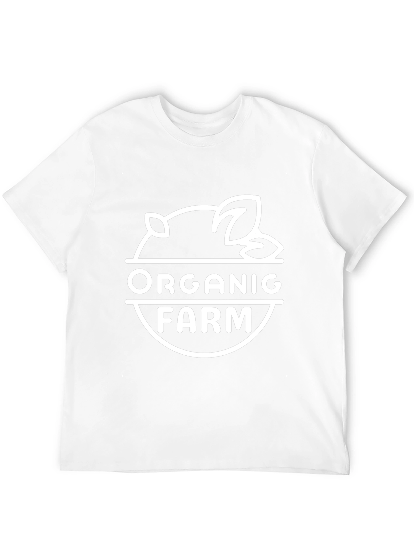 Organic Farm Graphic Tee - Black Cotton Blend Shirt