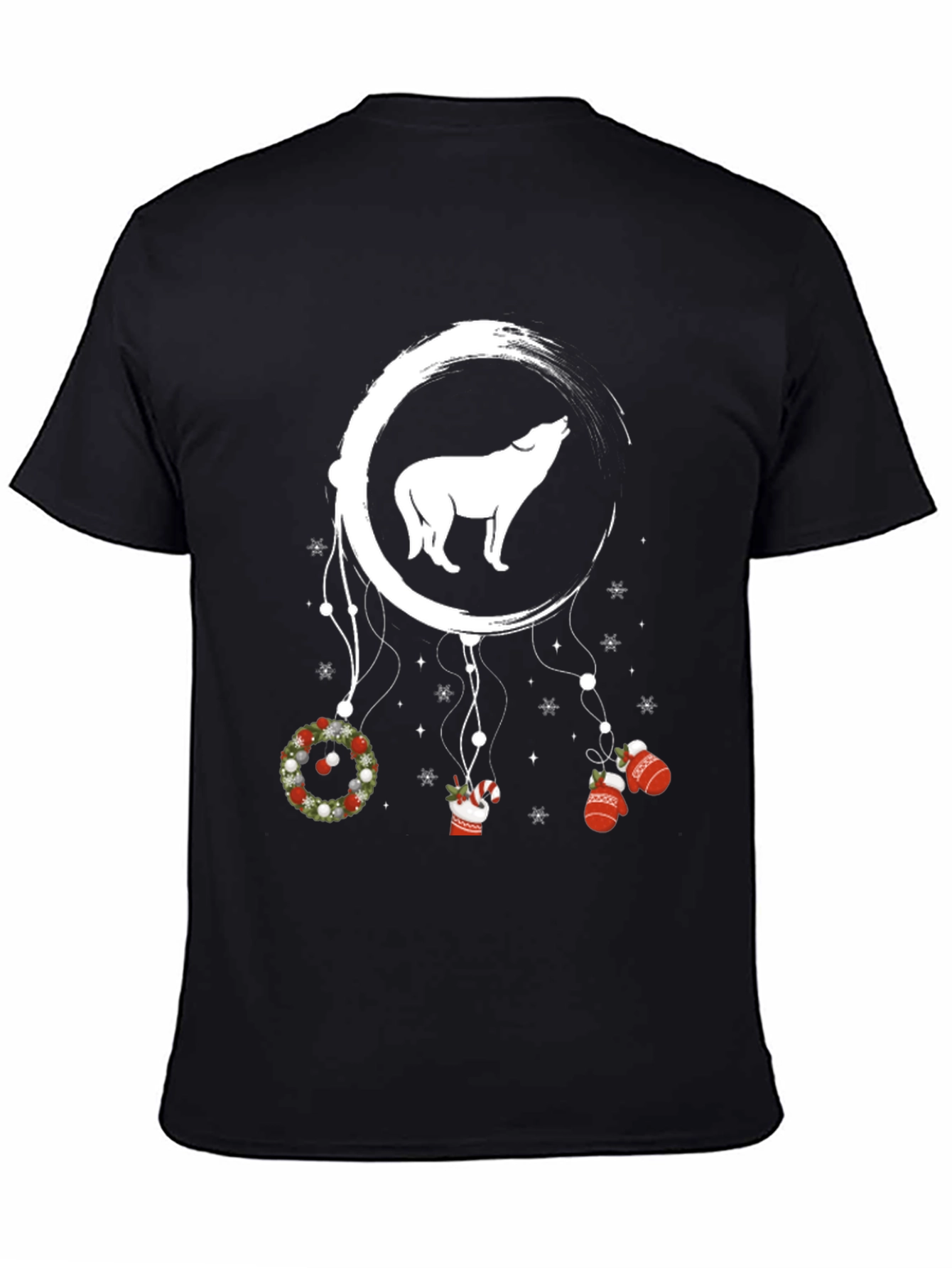 Wolf Christmas Dreamcatcher T-Shirt