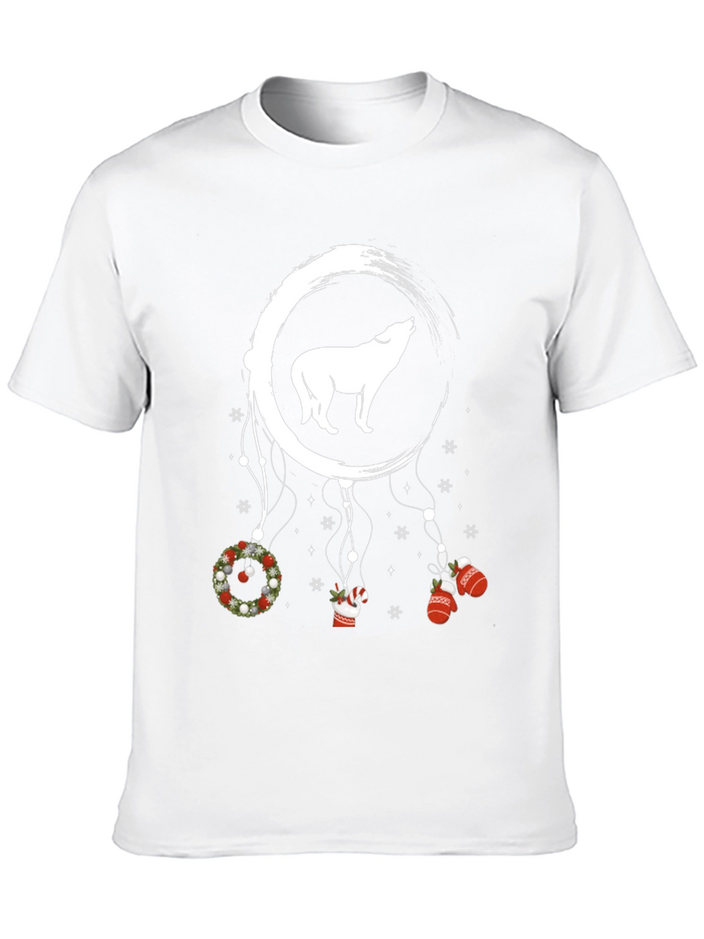 Wolf Christmas Dreamcatcher T-Shirt