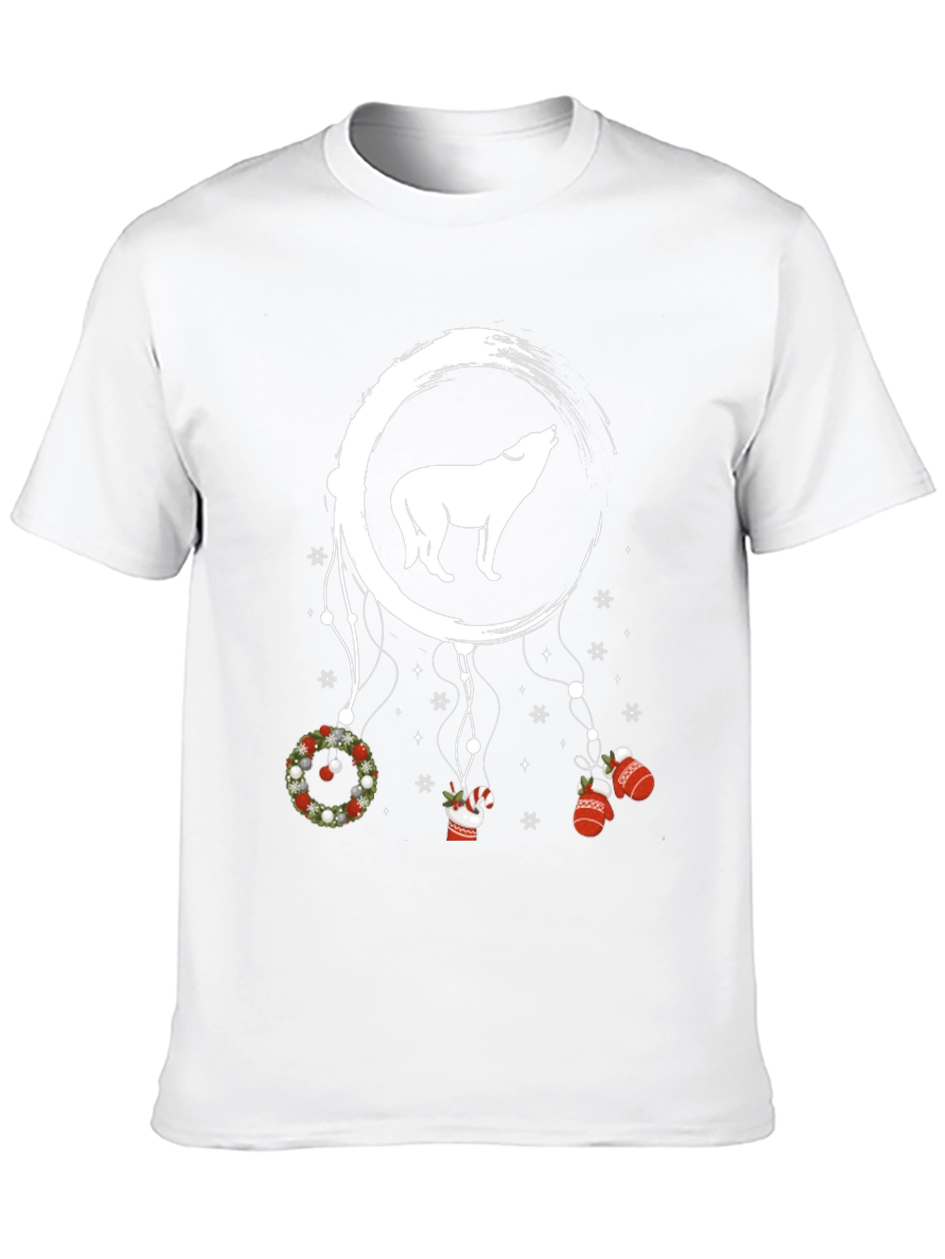 Wolf Christmas Dreamcatcher T-Shirt