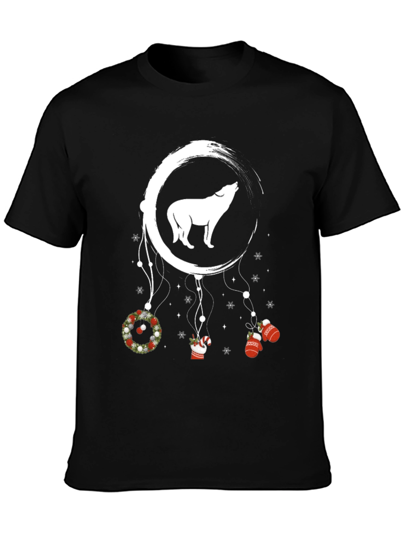 Wolf Christmas Dreamcatcher T-Shirt