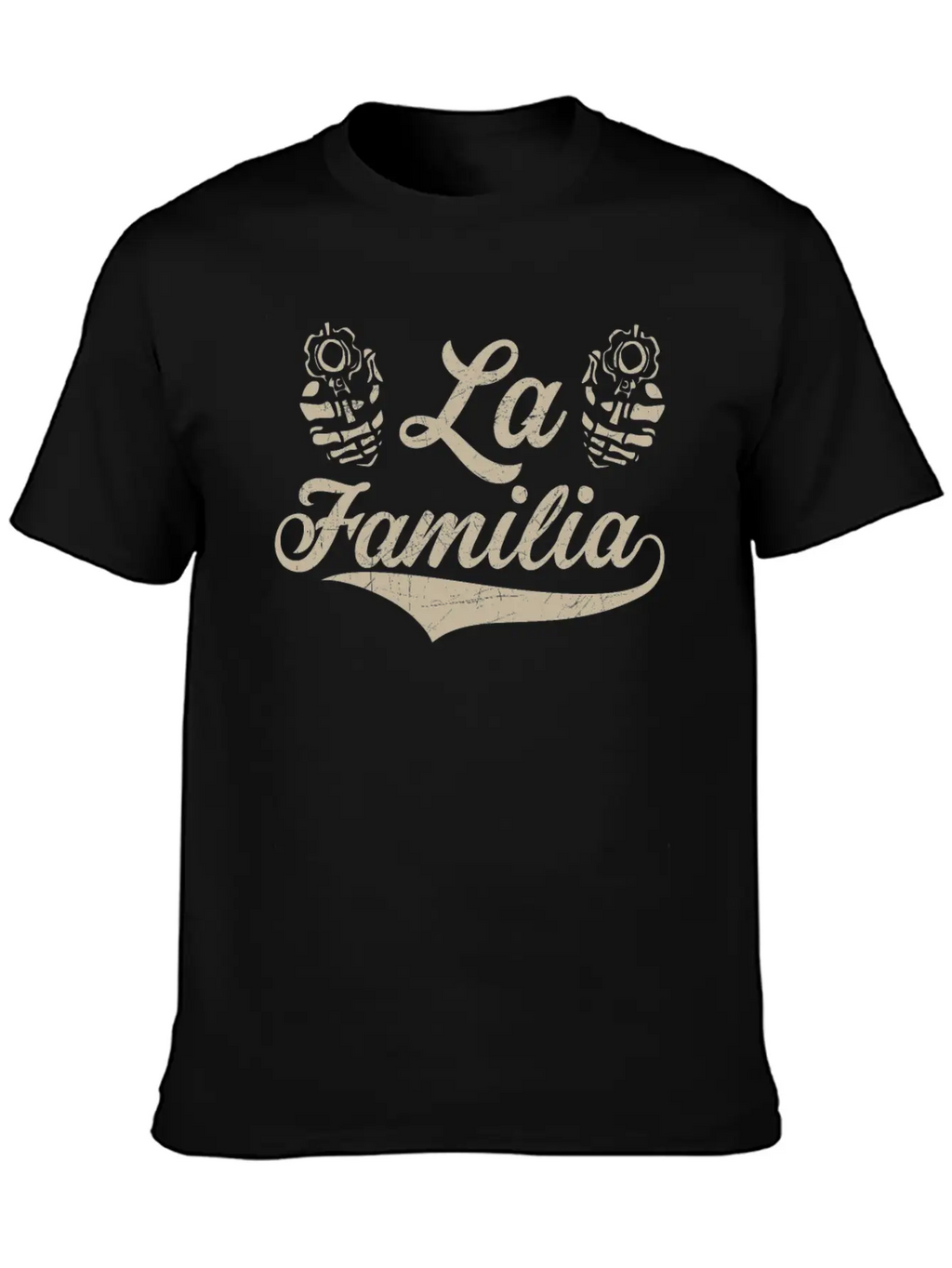 LA FAMILIA Unisex Short Sleeve Soft Cotton T-Shirt – Casual Everyday Wear