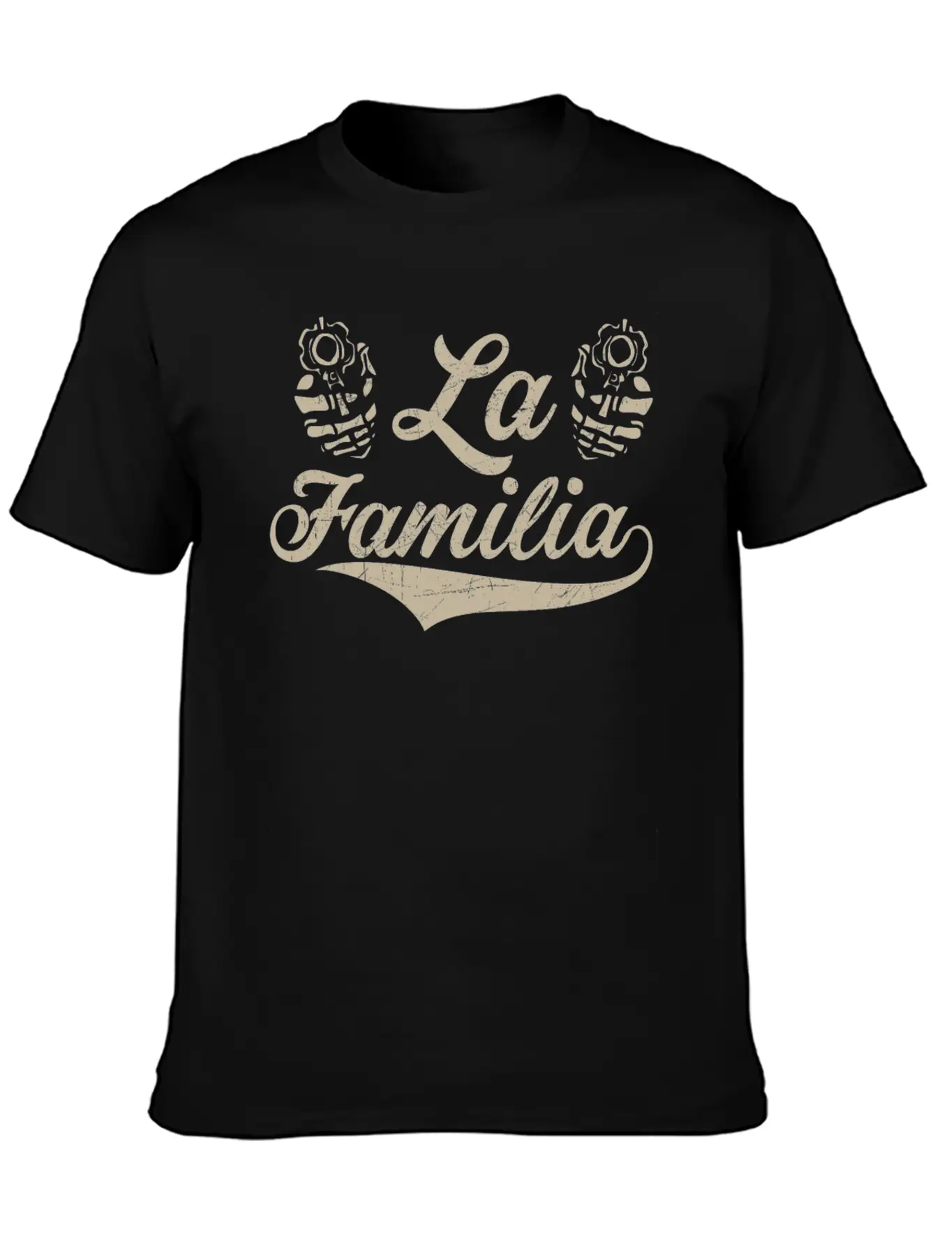 LA FAMILIA Unisex Short Sleeve Soft Cotton T-Shirt – Casual Everyday Wear