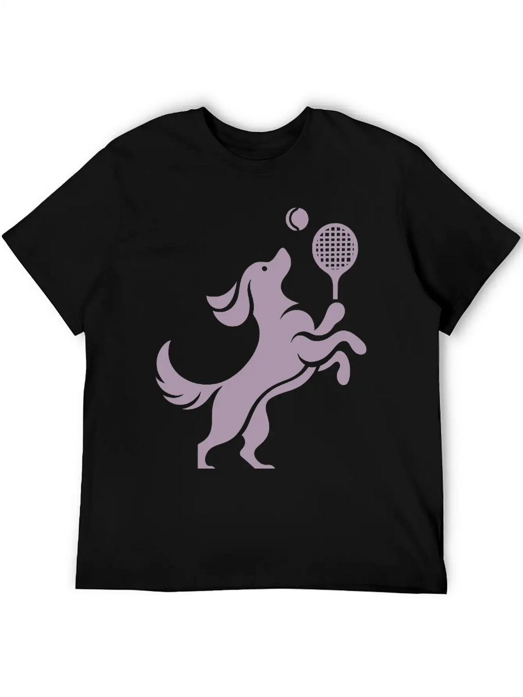 Labrador Dog Tennis Balance Silhouette Minimalist Unisex Casual T-Shirt – Clean Design For Daily Comfort