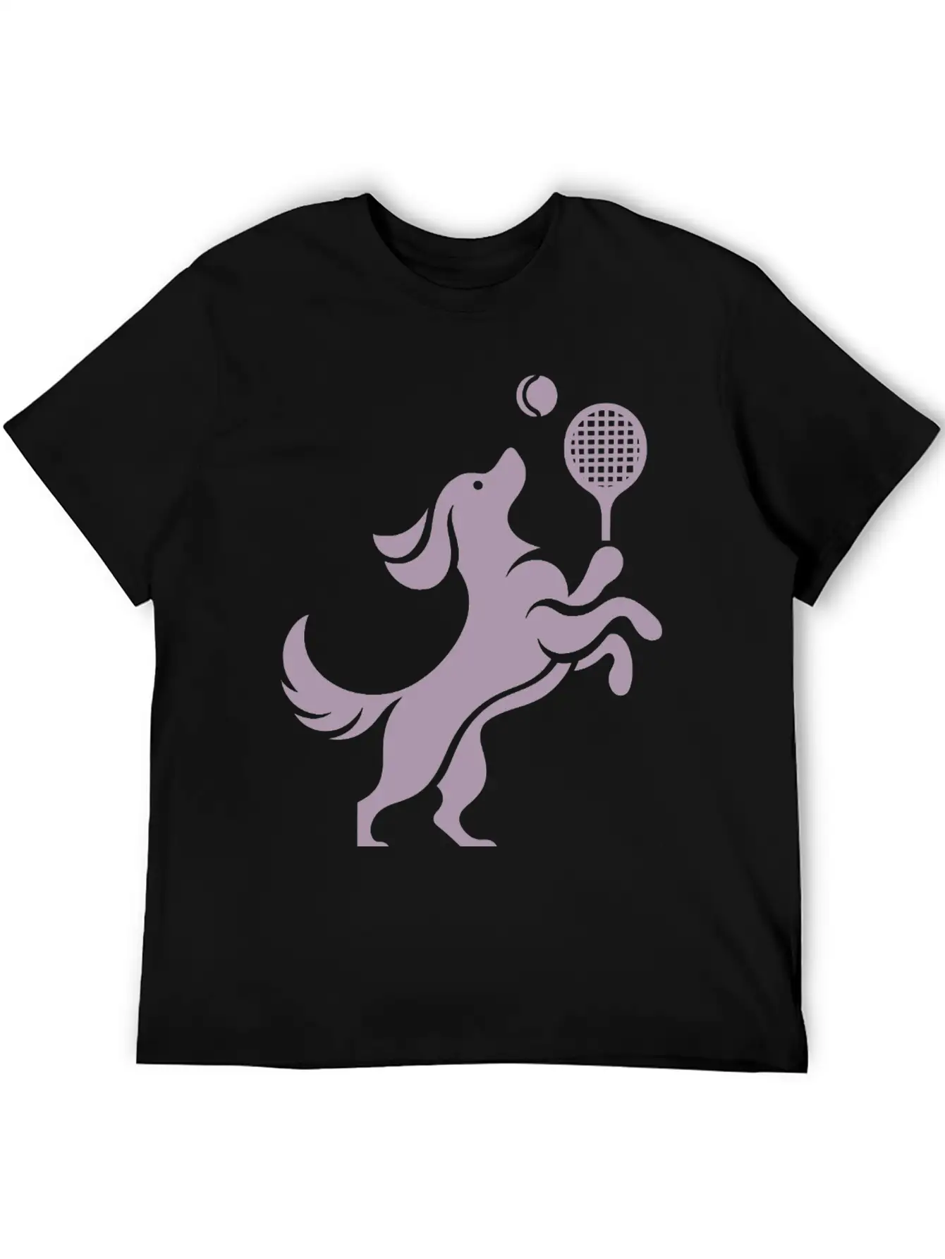 Labrador Dog Tennis Balance Silhouette Minimalist Unisex Casual T-Shirt – Clean Design For Daily Comfort