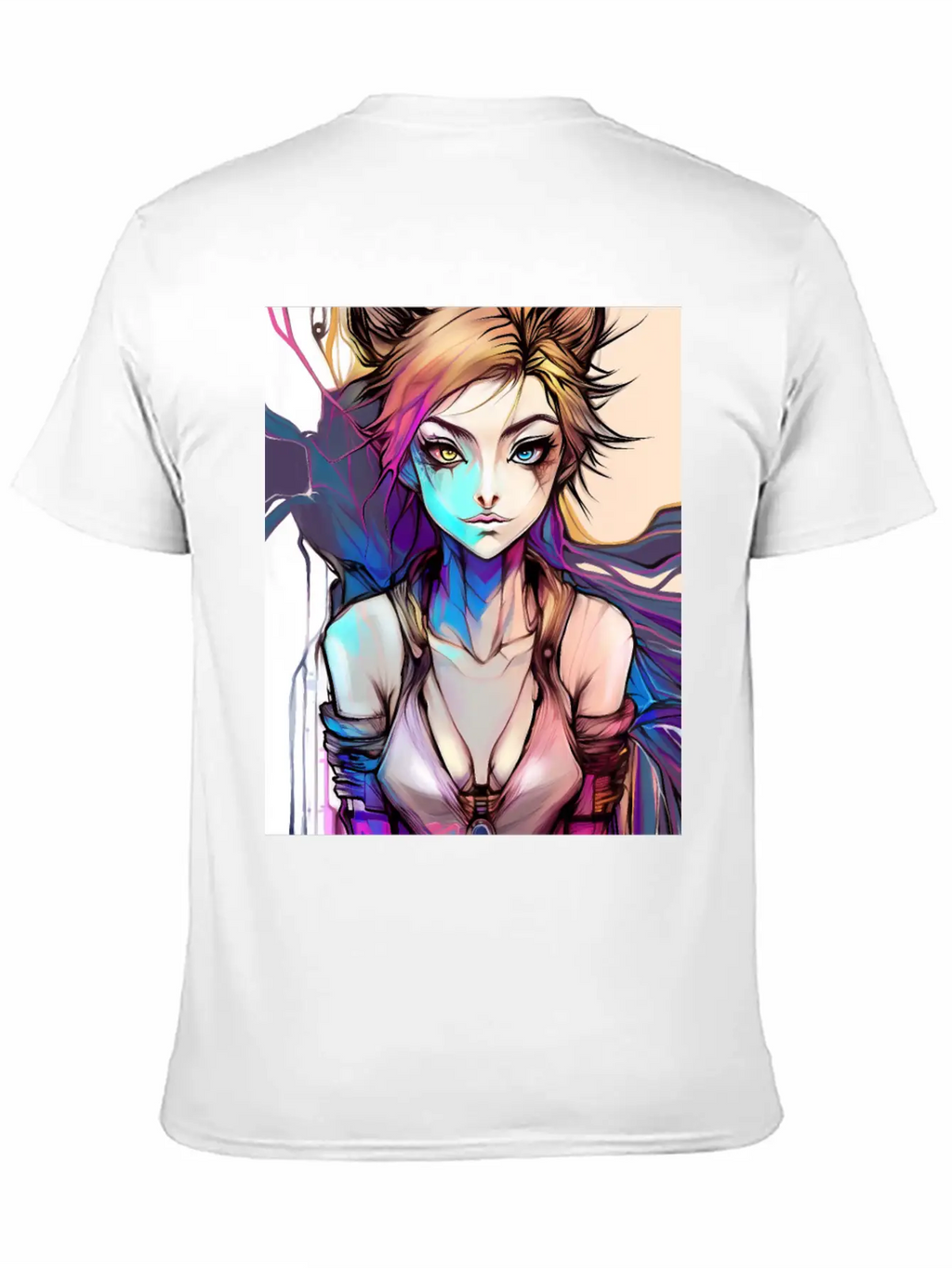 Lady Punk Unisex Short Sleeve Soft Cotton T-Shirt – Casual Everyday Wear