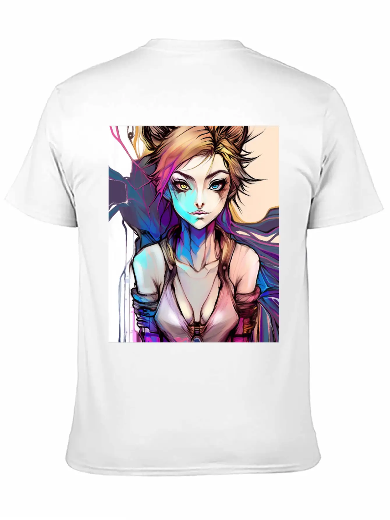 Lady Punk Unisex Short Sleeve Soft Cotton T-Shirt – Casual Everyday Wear