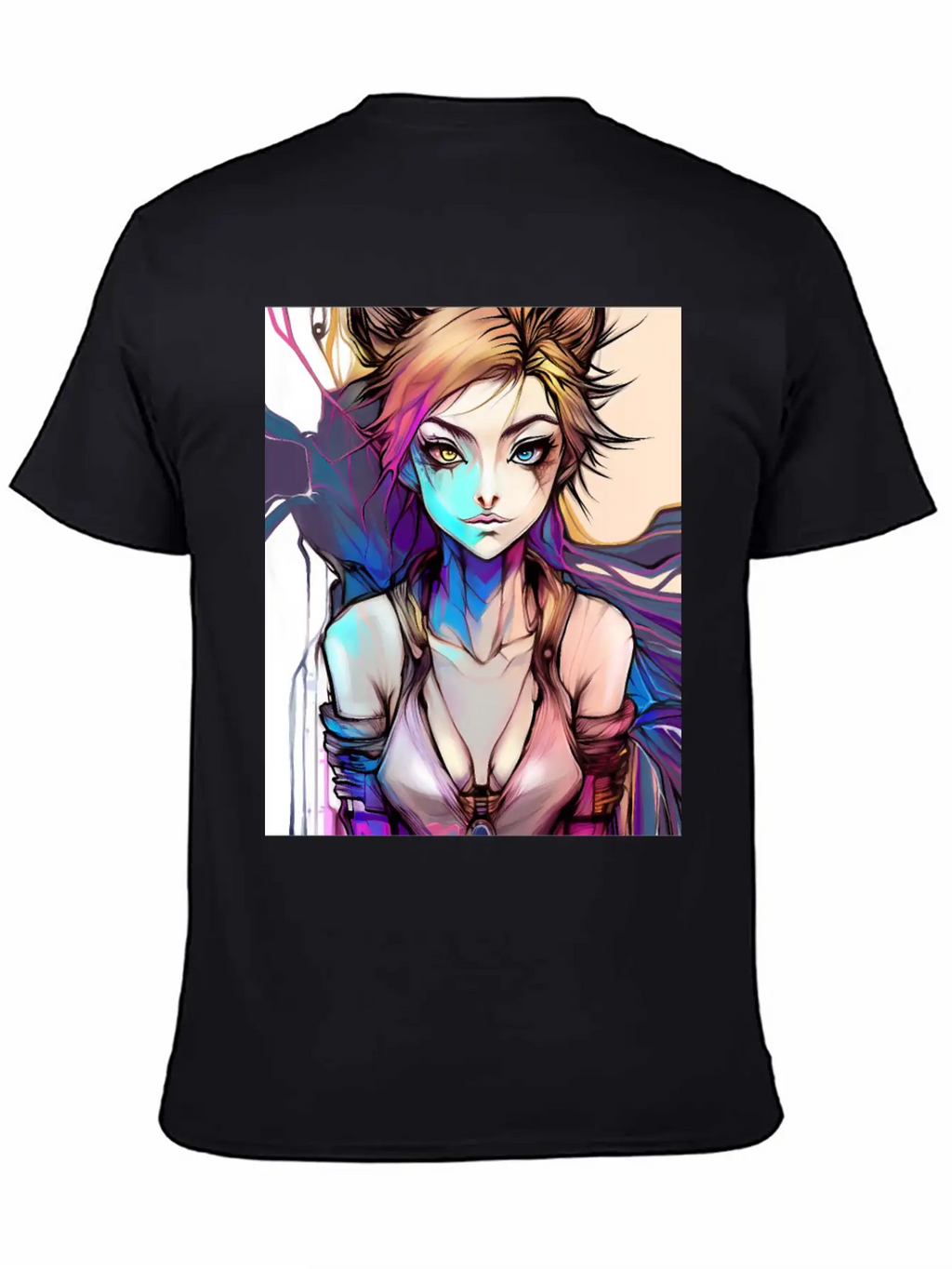 Lady Punk Unisex Short Sleeve Soft Cotton T-Shirt – Casual Everyday Wear