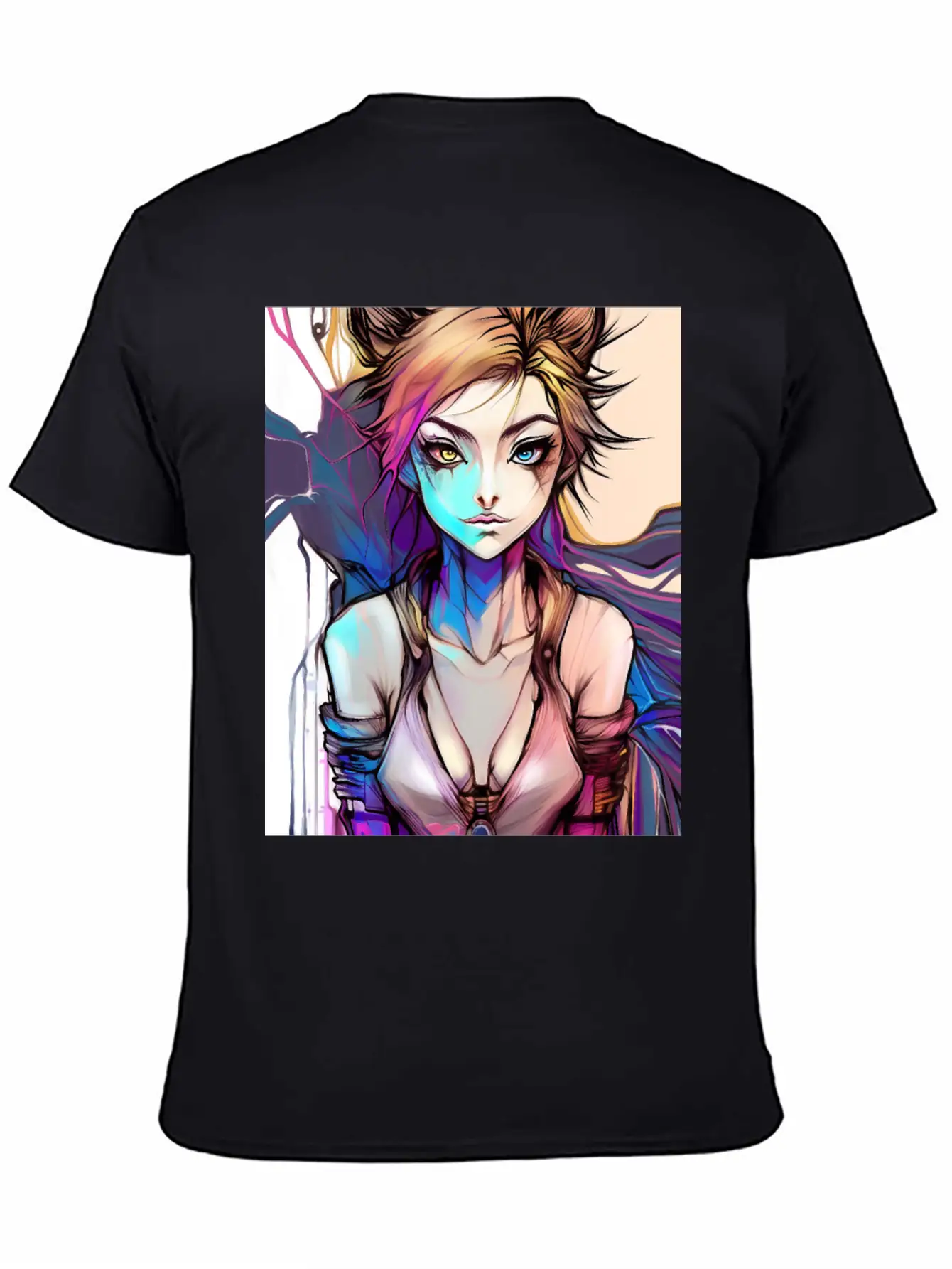Lady Punk Unisex Short Sleeve Soft Cotton T-Shirt – Casual Everyday Wear