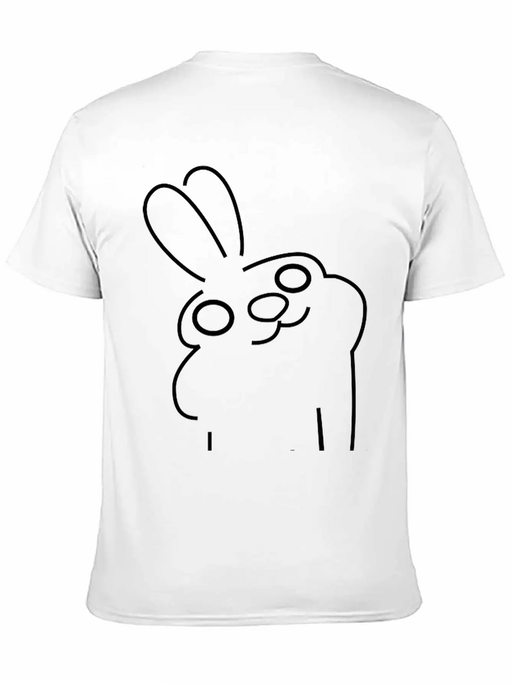 Laid Back Bunny Essential Cotton Tee For Daily Outfits – Unisex Style