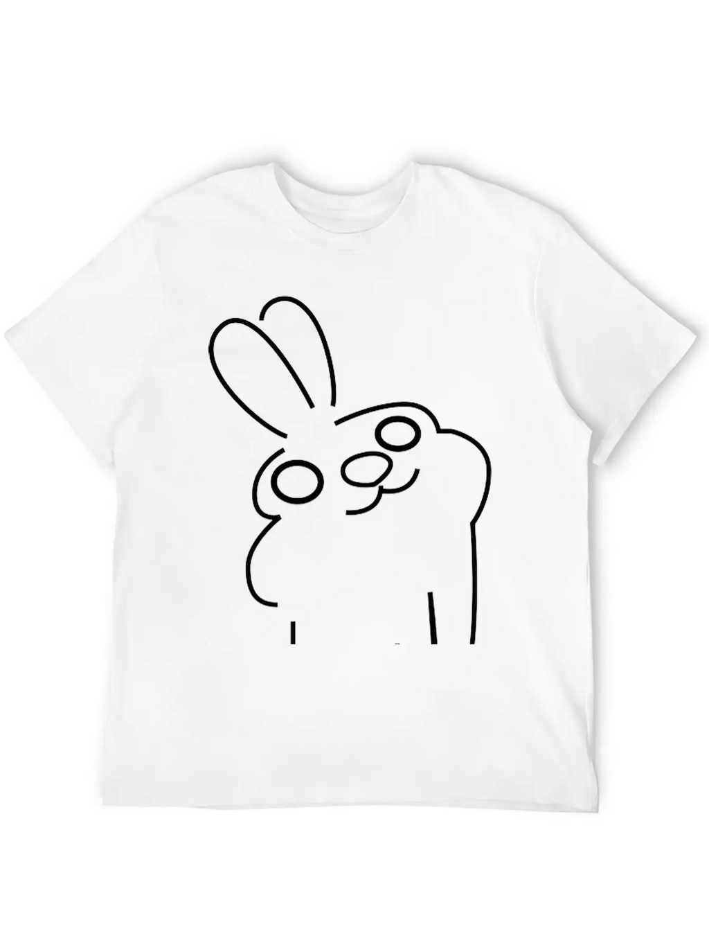 Laid Back Bunny Essential Cotton Tee For Daily Outfits – Unisex Style