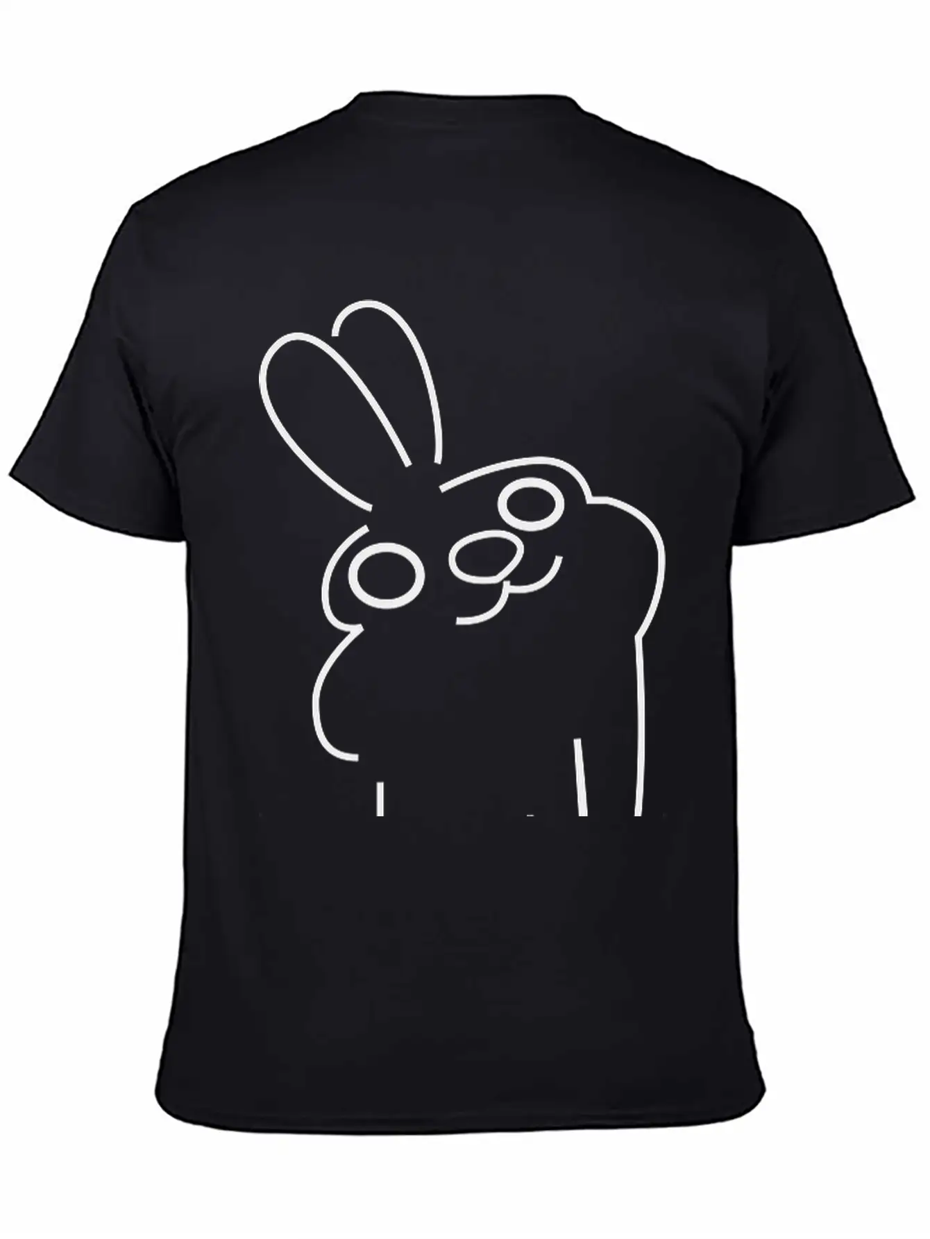 Laid Back Bunny Essential Cotton Tee For Daily Outfits – Unisex Style