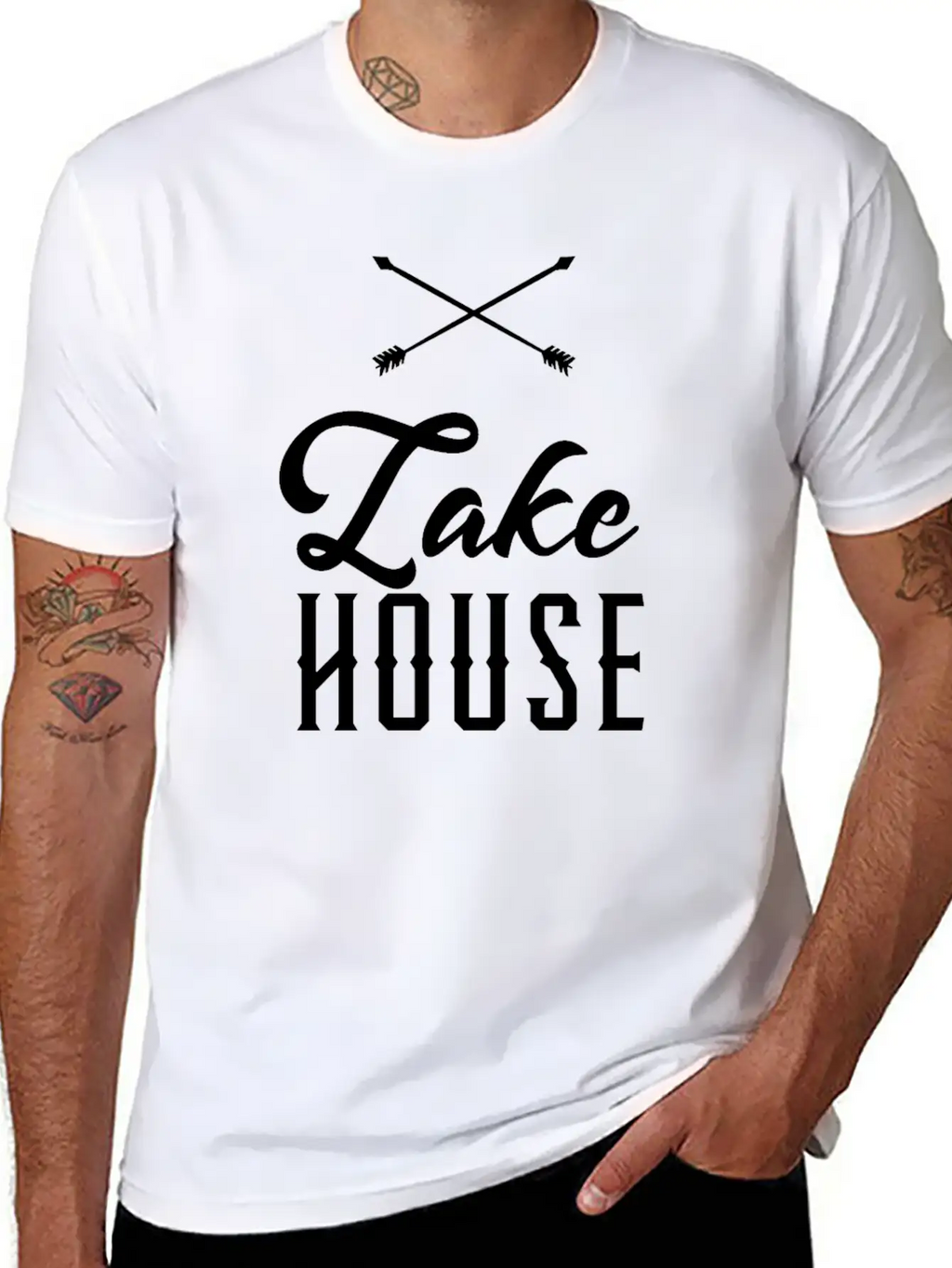 Lake House Arrows Lake House Classic Fit Graphic Tee For Daily Comfort – Unisex Cotton Shirt