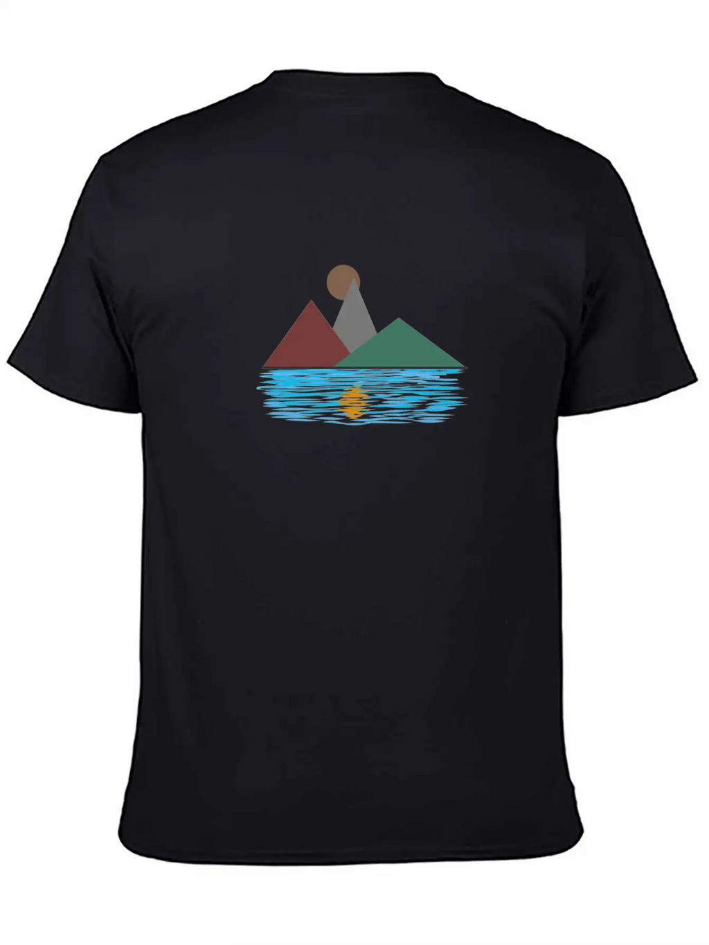 Lake Reflection Unisex Short Sleeve Soft Cotton T-Shirt – Casual Everyday Wear