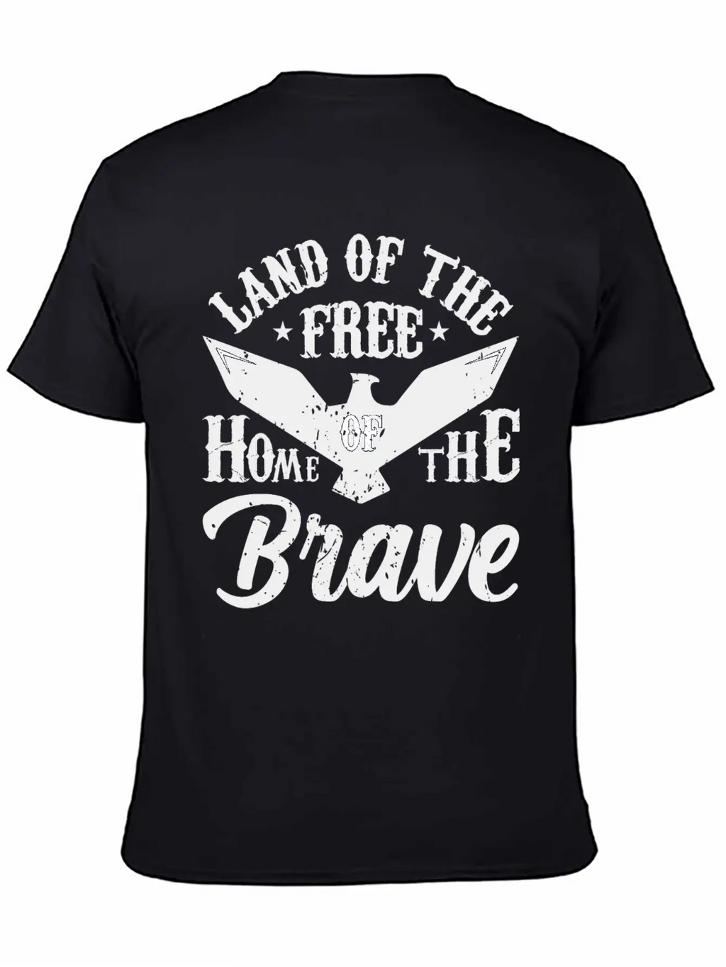 Land Of The Free Home Of The Brave 4th Of July Unisex Casual T-Shirt – Clean Design For Daily Comfort