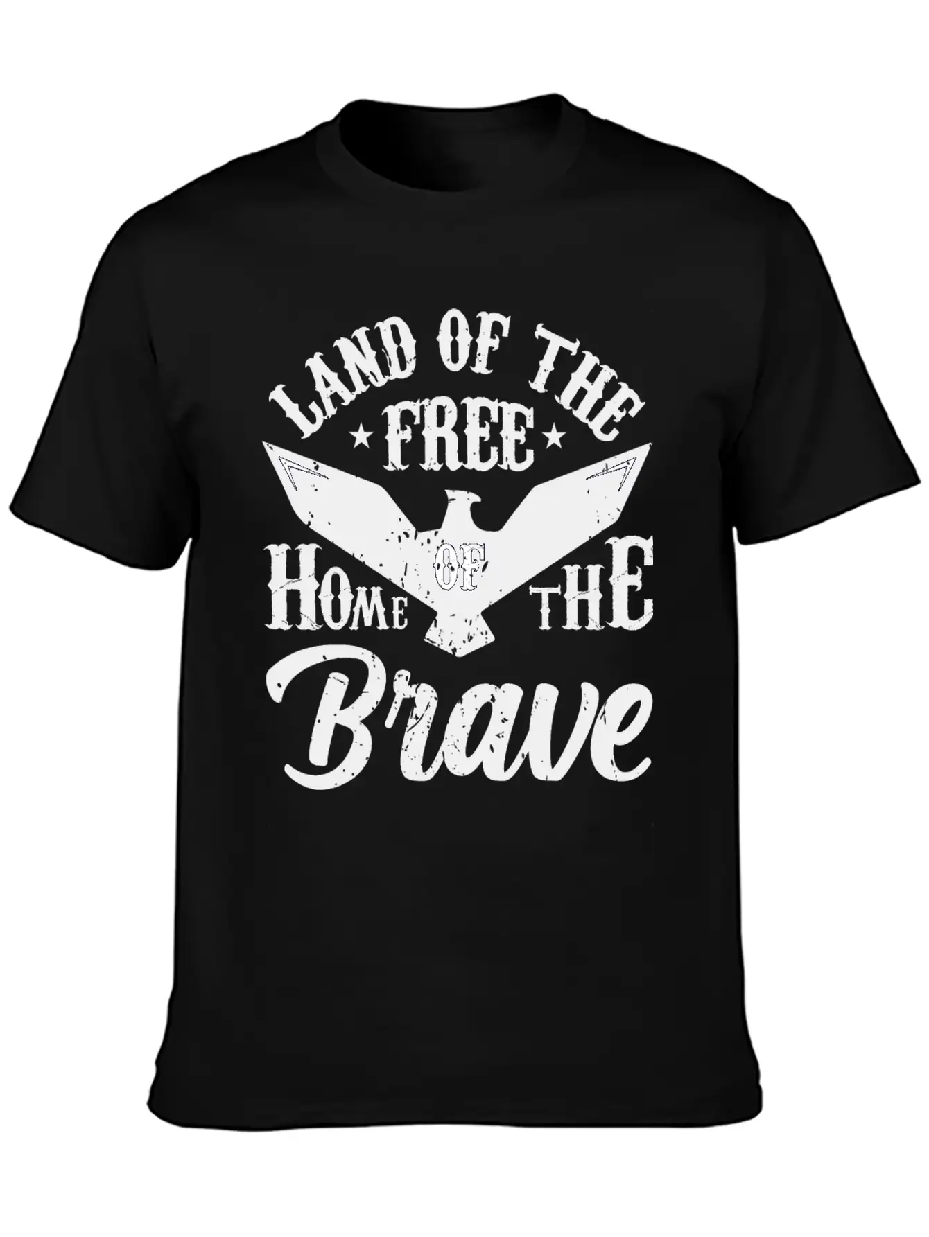 Land Of The Free Home Of The Brave 4th Of July Unisex Casual T-Shirt – Clean Design For Daily Comfort