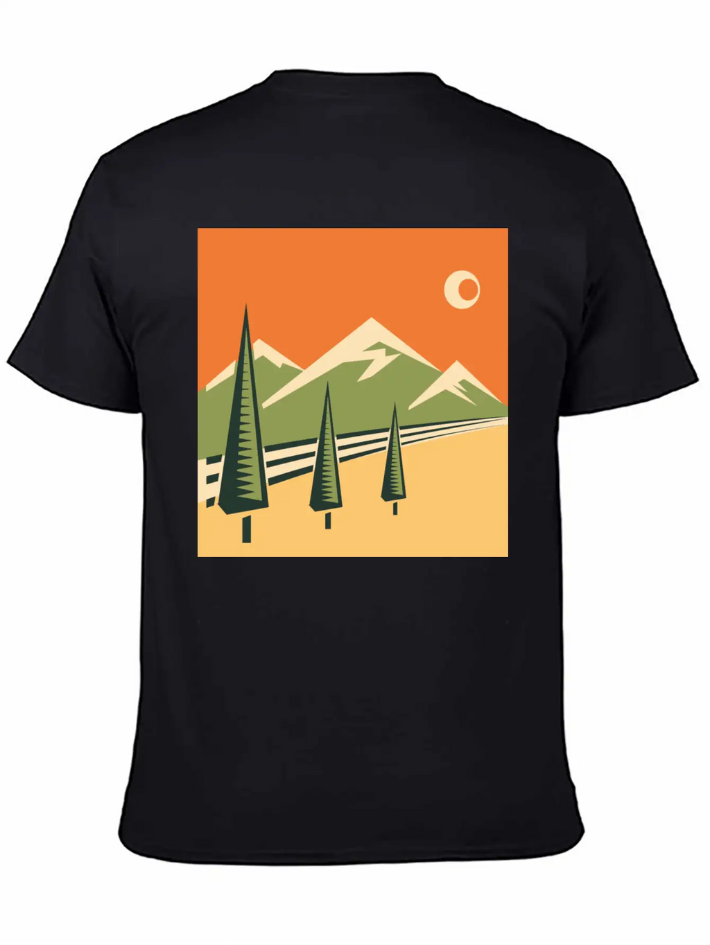 Landscape Unisex Casual T-Shirt – Clean Design For Daily Comfort