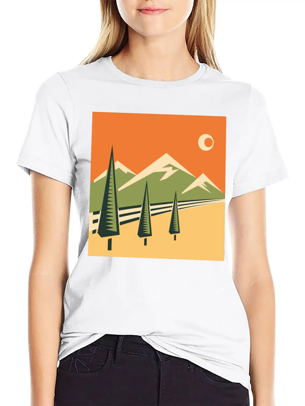 Landscape Unisex Casual T-Shirt – Clean Design For Daily Comfort