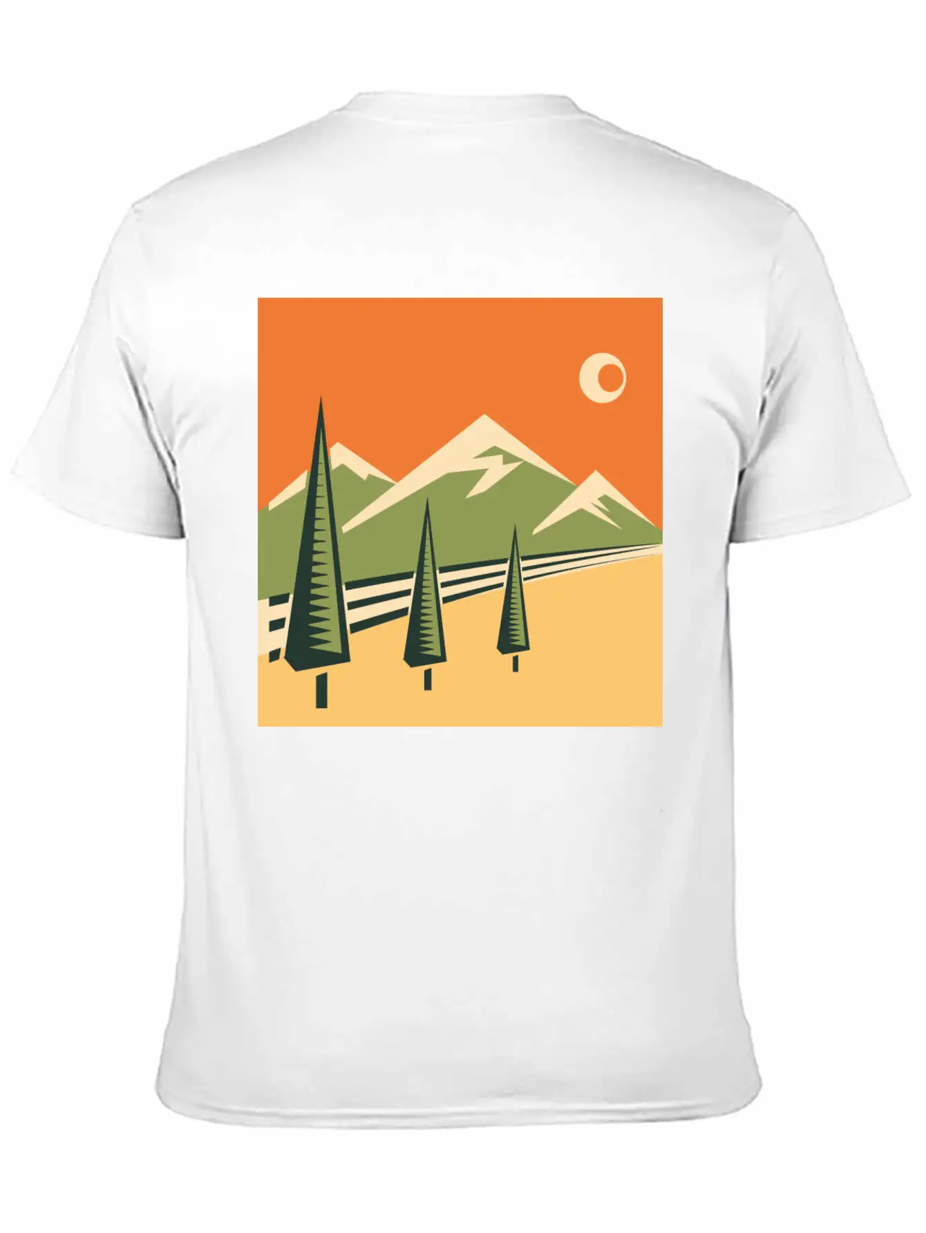 Landscape Unisex Casual T-Shirt – Clean Design For Daily Comfort