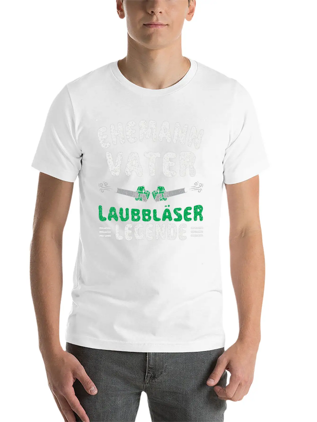 Landscapers Leaf Blowing Husband Father Gardens Unisex Short Sleeve Soft Cotton T-Shirt – Casual Everyday Wear