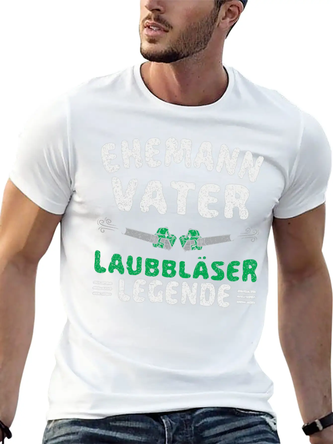Landscapers Leaf Blowing Husband Father Gardens Unisex Short Sleeve Soft Cotton T-Shirt – Casual Everyday Wear