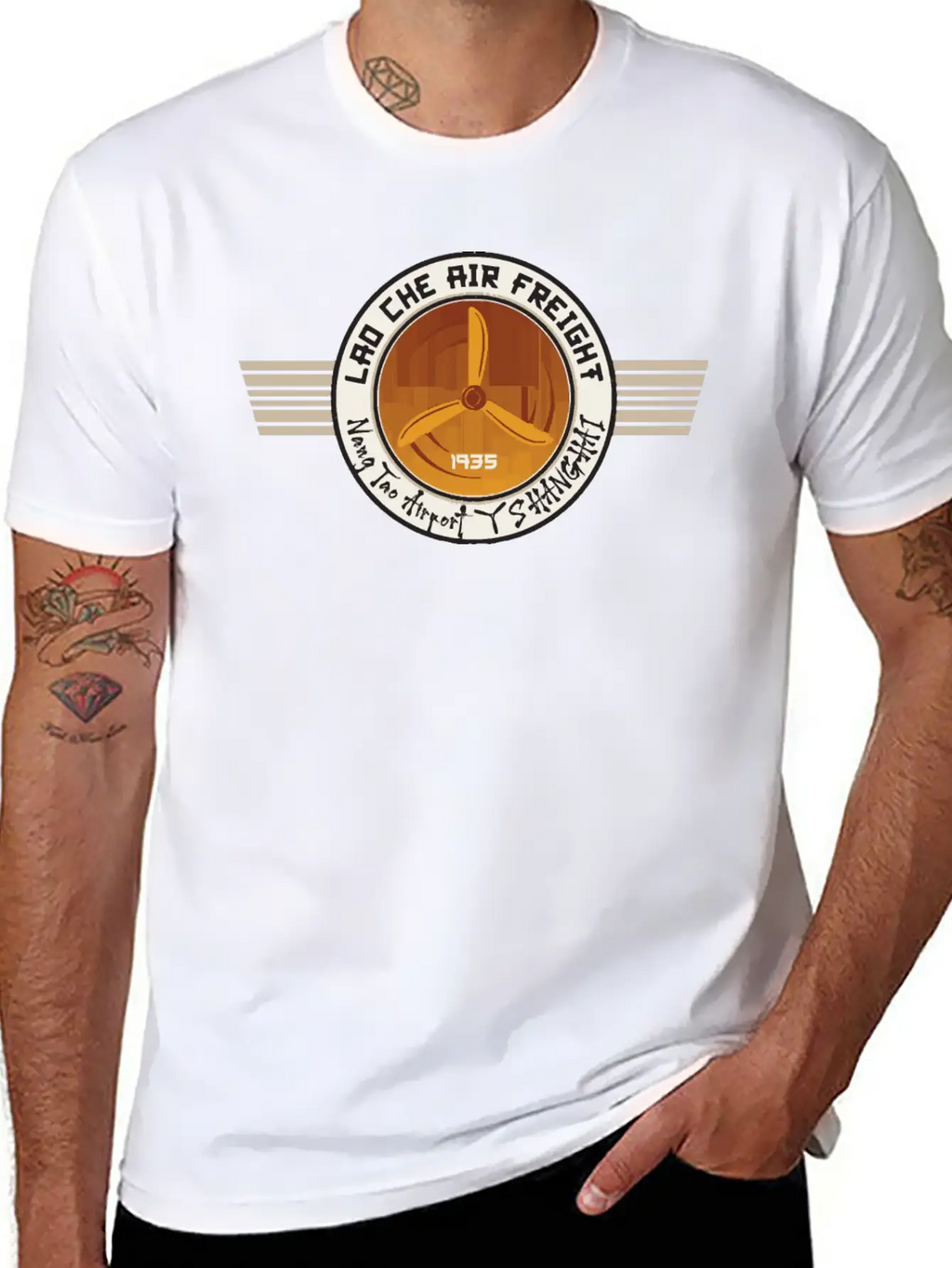 Lao Che Air Freight Unisex Casual T-Shirt – Clean Design For Daily Comfort