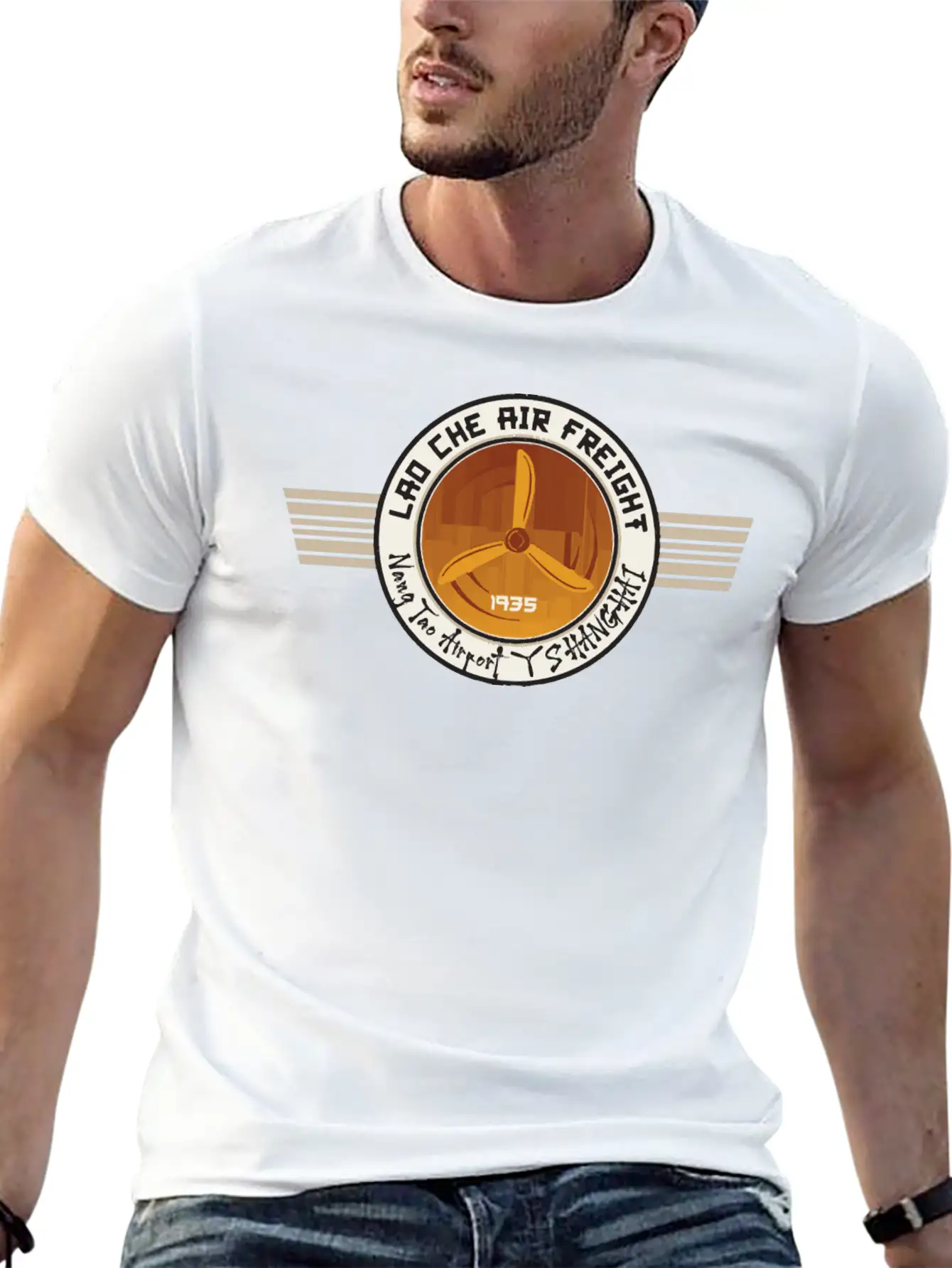 Lao Che Air Freight Unisex Casual T-Shirt – Clean Design For Daily Comfort