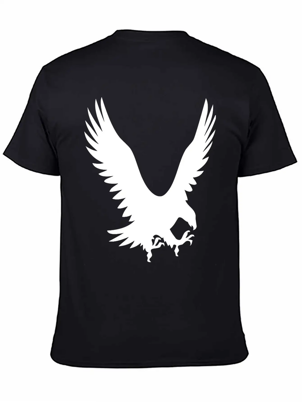 Large Eagle During A Hunt Unisex Short Sleeve Soft Cotton T-Shirt – Casual Everyday Wear