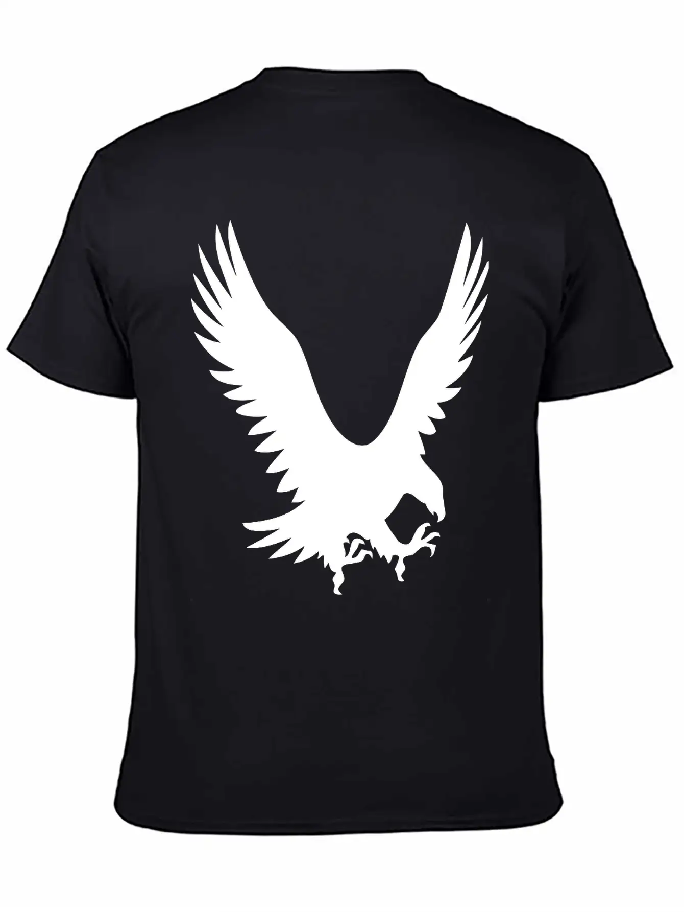 Large Eagle During A Hunt Unisex Short Sleeve Soft Cotton T-Shirt – Casual Everyday Wear