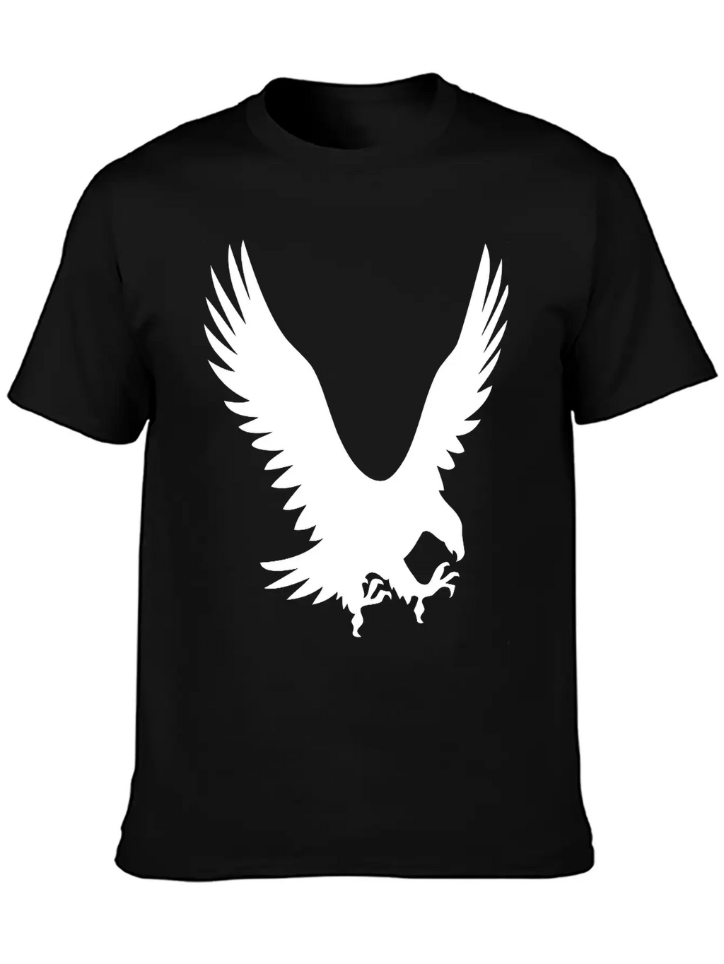 Large Eagle During A Hunt Unisex Short Sleeve Soft Cotton T-Shirt – Casual Everyday Wear