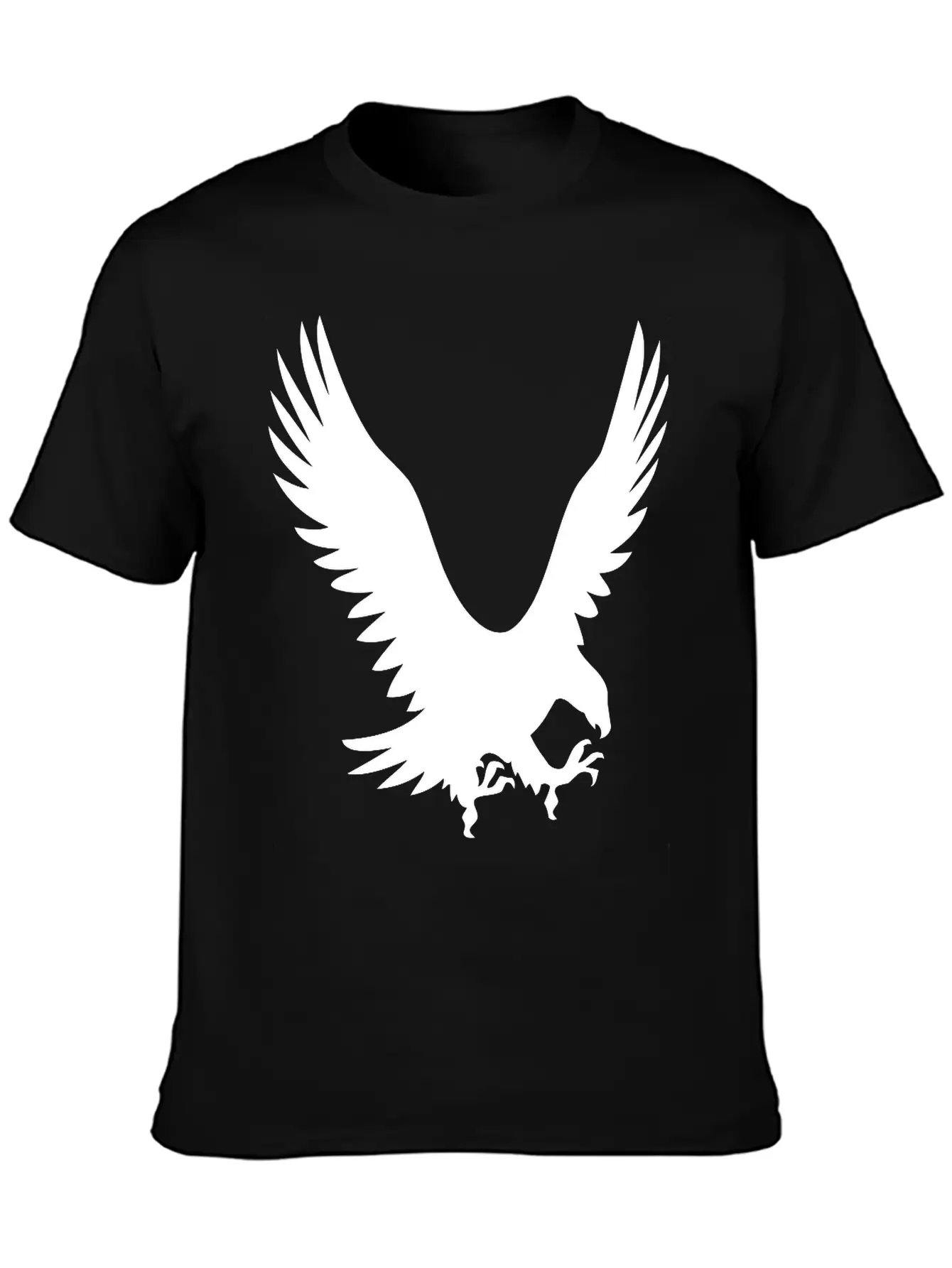 Large Eagle During A Hunt Unisex Short Sleeve Soft Cotton T-Shirt – Casual Everyday Wear