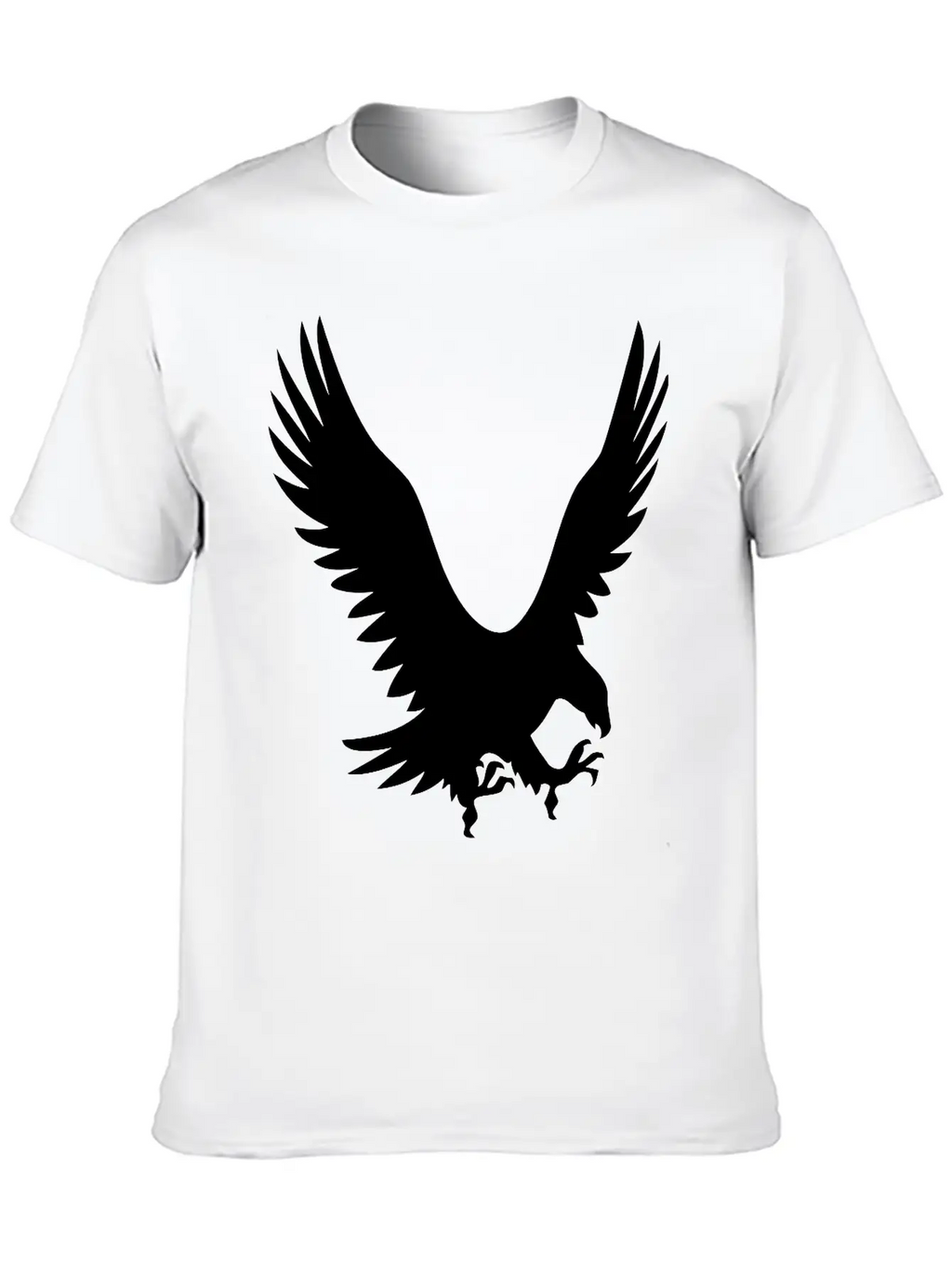 Large Eagle During A Hunt Unisex Short Sleeve Soft Cotton T-Shirt – Casual Everyday Wear