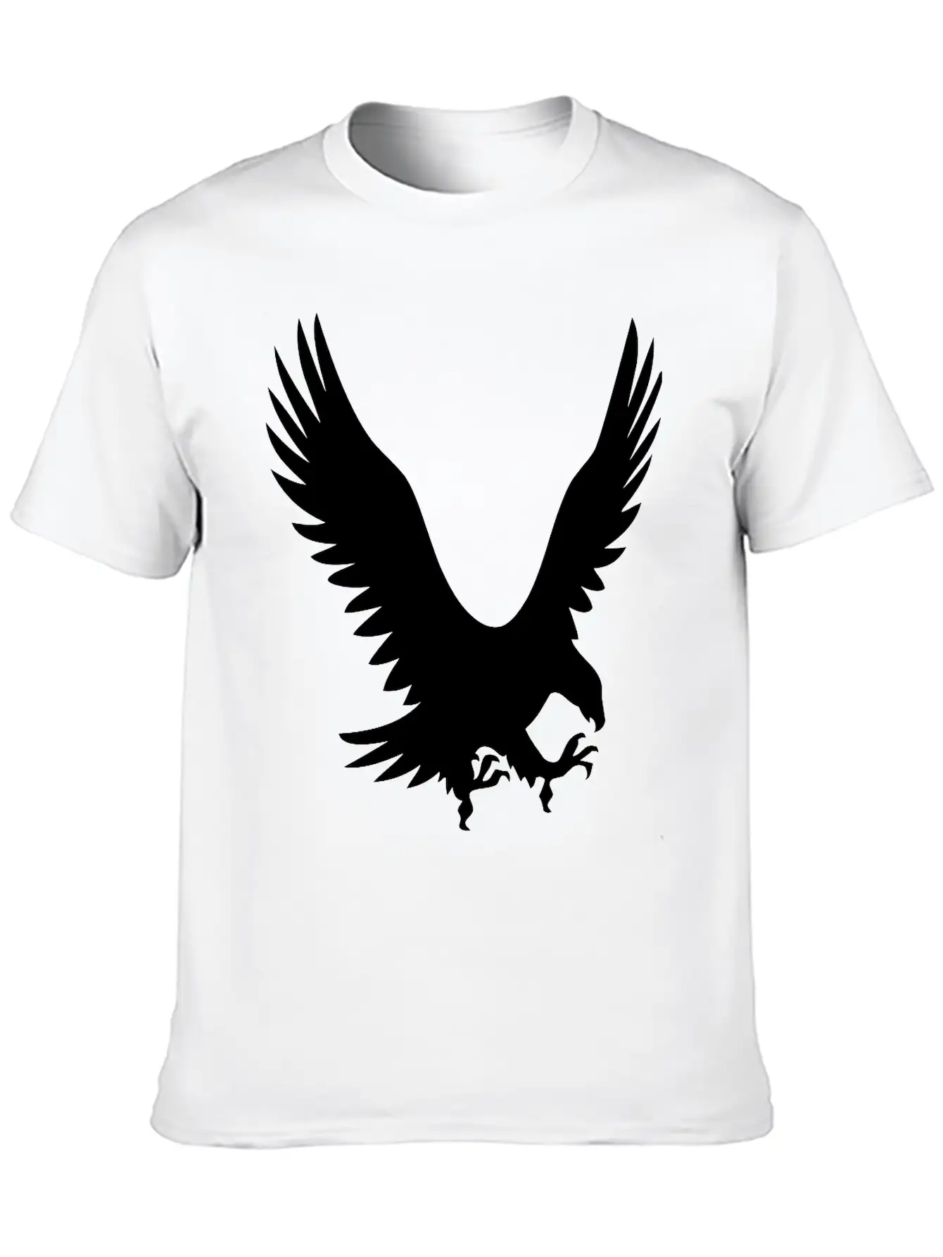 Large Eagle During A Hunt Unisex Short Sleeve Soft Cotton T-Shirt – Casual Everyday Wear